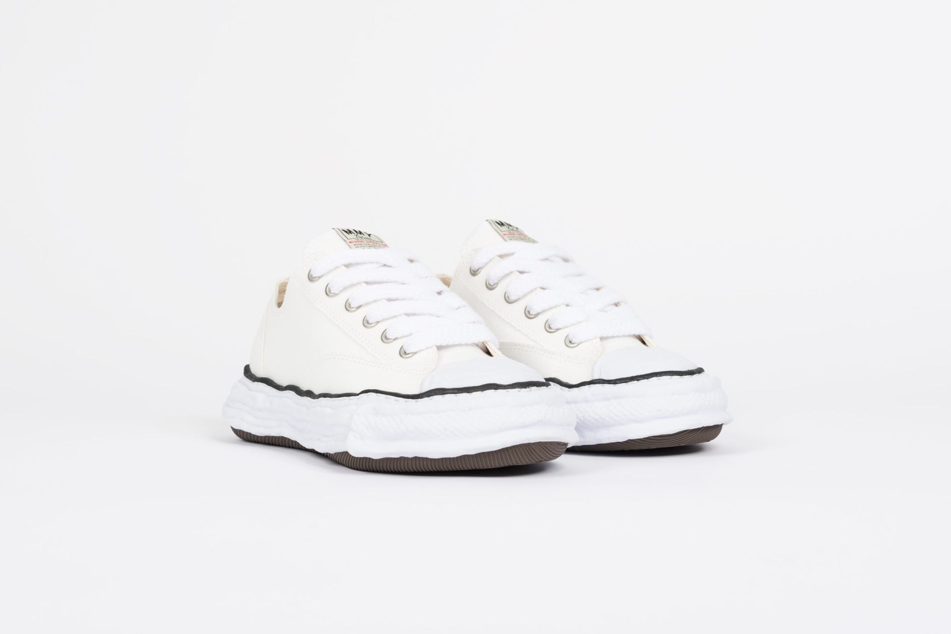 Maison MIHARA YASUHIRO o1mle0426 Peterson 23 OG Sole Canvas Low Top Sneakers Size US 11 / EU 44 - 2 Thumbnail