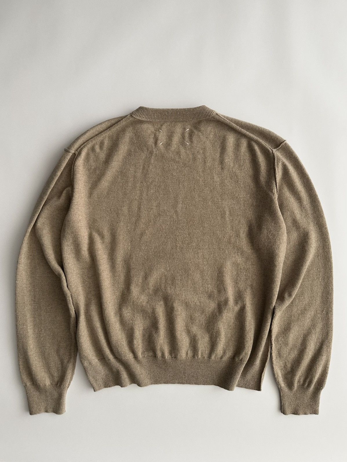 Maison Margiela Maison Margiela SS24 Deconstructed Wool Cashmere Sweater Size US M / EU 48-50 / 2 - 5 Thumbnail