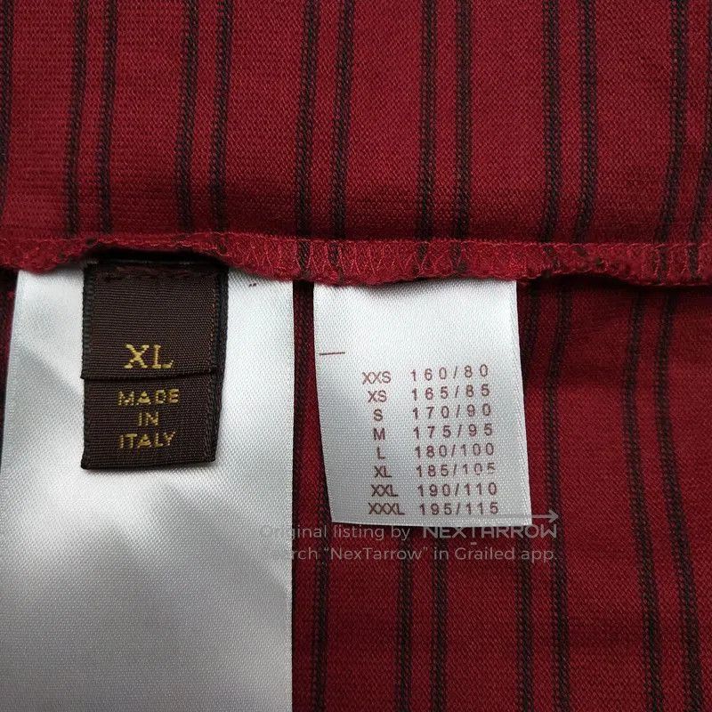 Louis Vuitton Louis Vuitton Striped Long Sleeve Polo T-Shirt. Size US XL / EU 56 / 4 - 6 Thumbnail