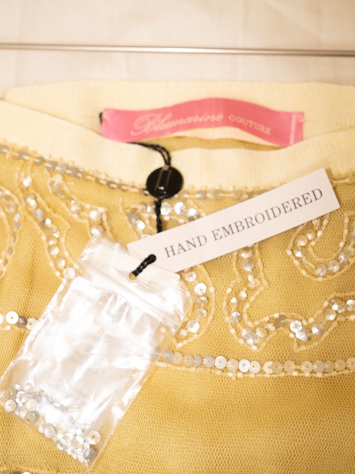 Blumarine Blumarine | Hand-Beaded Silk Skirt (Couture Line) Size 27" / US 4 / IT 40 - 3 Thumbnail