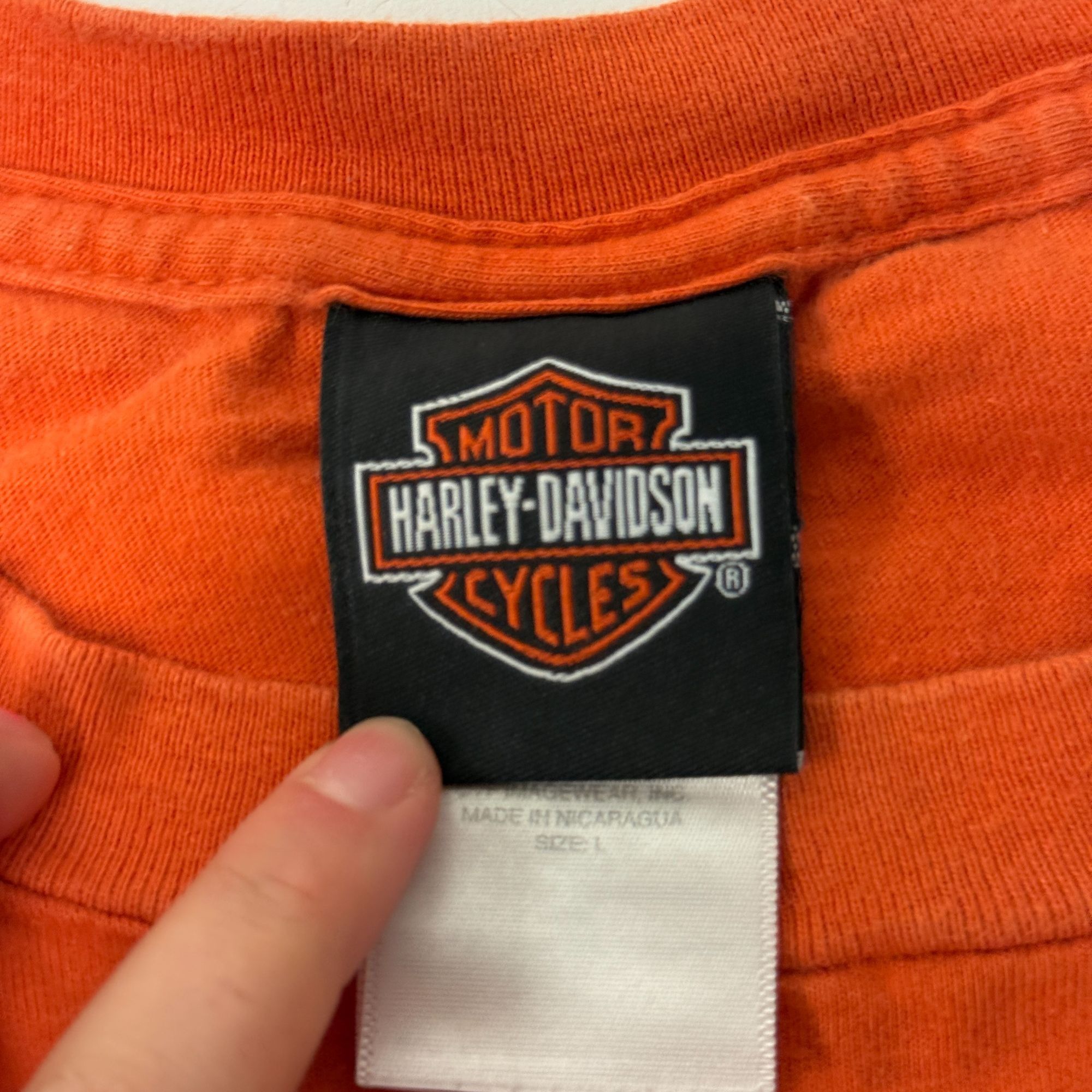 Harley Davidson H-D Motorcycle Texas HORNY TOAD Cowboy Playing GUITAR Biker Size US L / EU 52-54 / 3 - 7 Thumbnail