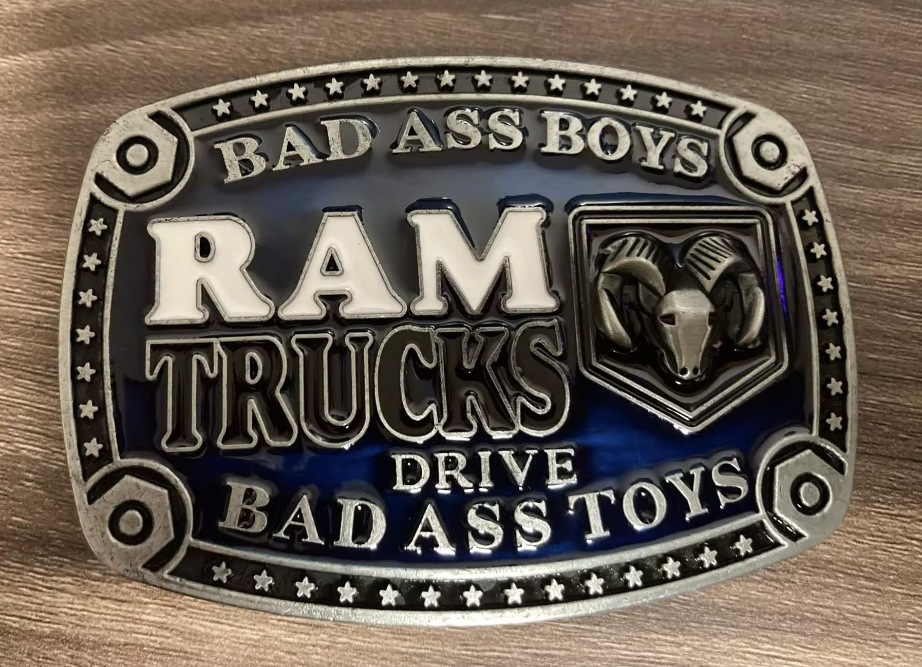 Japanese Brand × Vintage RAM Trucks Drive Bad Ass Toys Belt Buckle ( no belt ) Size ONE SIZE - 4 Thumbnail