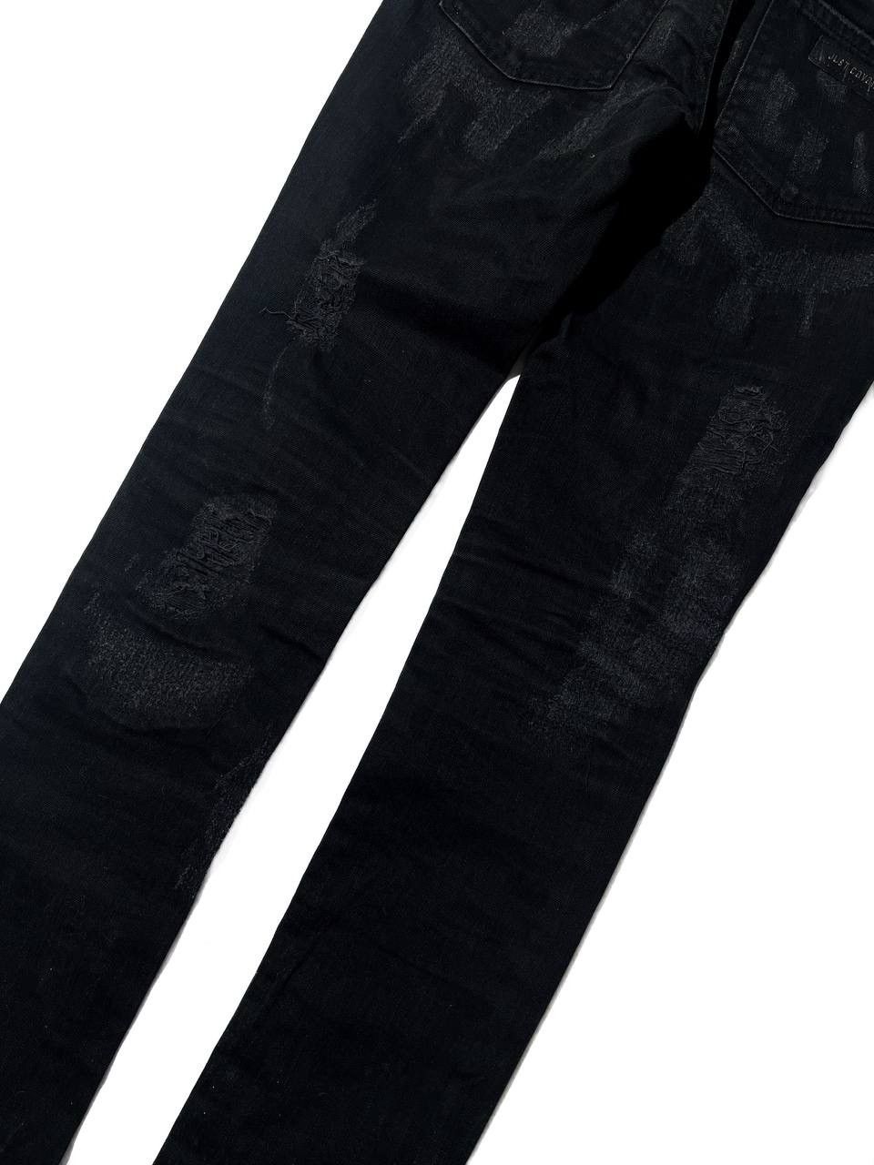 Roberto Cavalli Roberto Cavalli Vintage Scab Repair Distressed Skinny Jeans Size US 27 - 6 Thumbnail