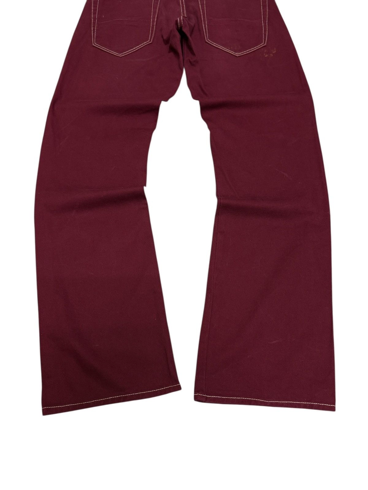 Hysteric Glamour Vintage Jack Serika Burgundy Jeans Streetwear Japan Style Size US 29 - 11 Thumbnail