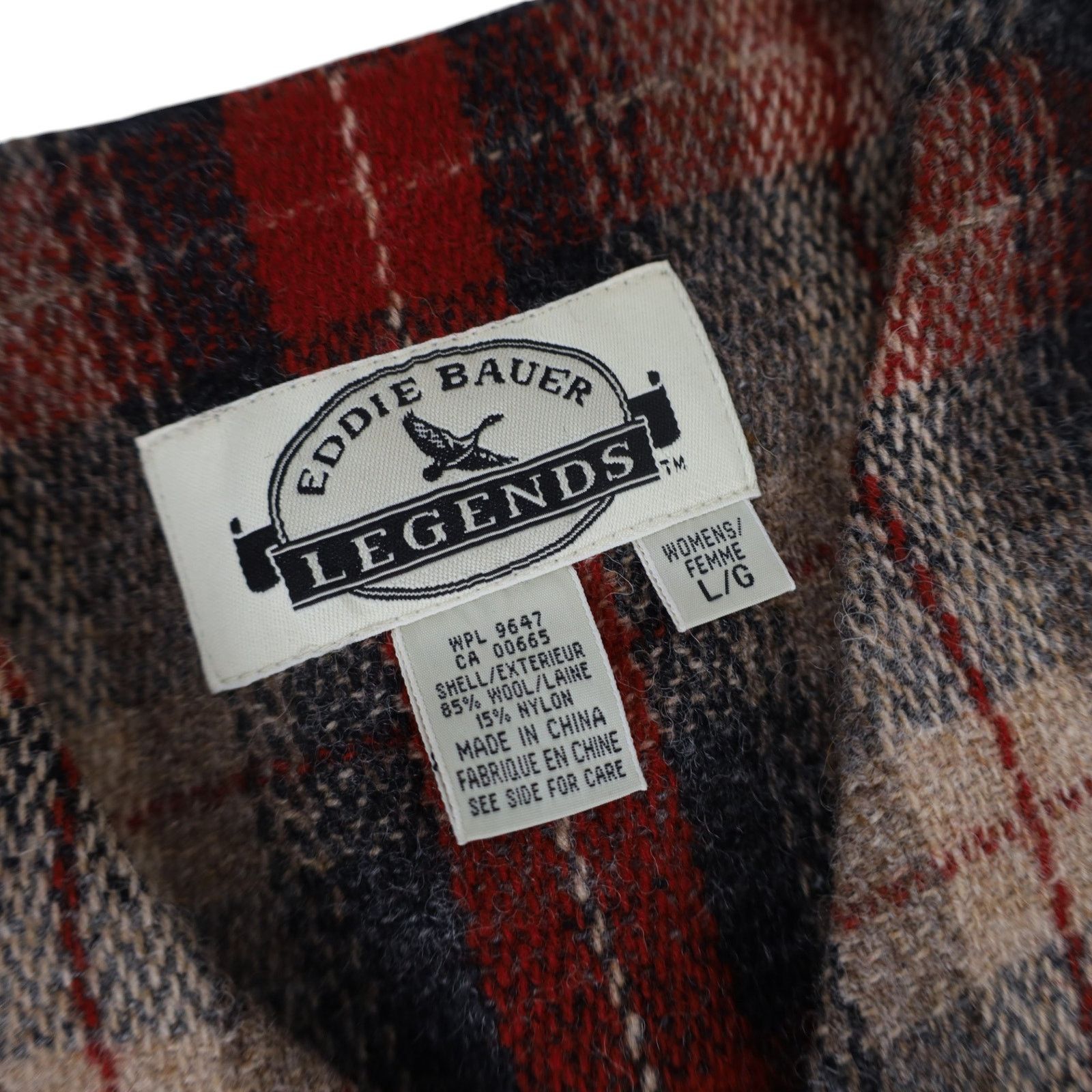 Eddie Bauer × Vintage Vintage Eddie Bauer Legends Shadow Plaid Wool Vest Size L / US 10 / IT 46 - 5 Thumbnail
