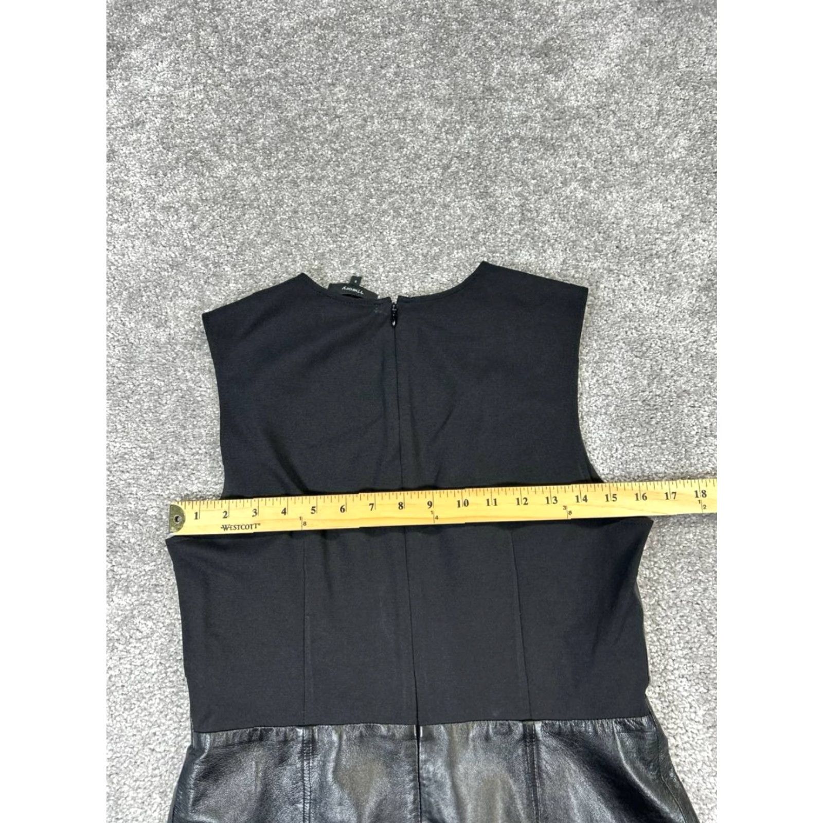 Theory Dress Womens 8 Black Leather Blouson - crrs.pl