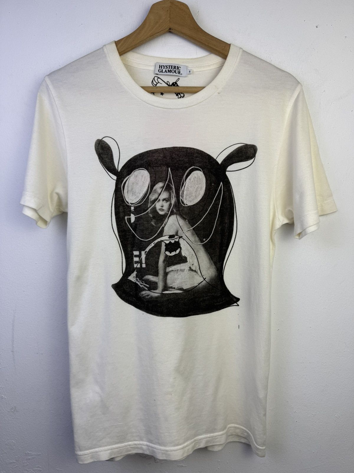 Hysteric Glamour x Skoloct white graphic T-shirt