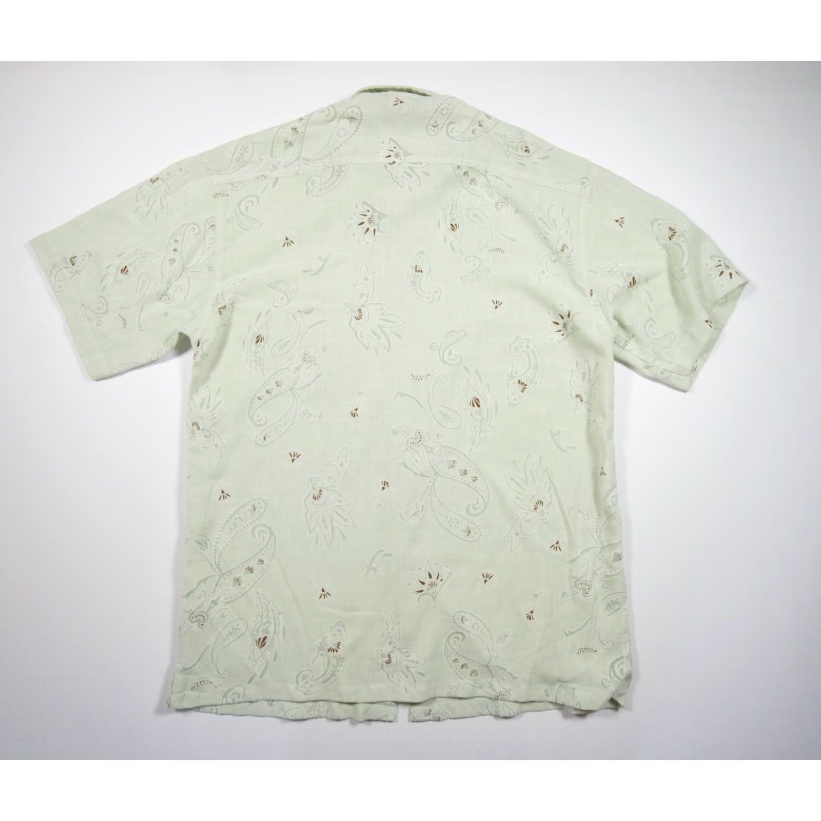 Versace VINTAGE Versace Button-Up Shirt Mens 2XL Green Paisley Medusa Logo Italy XL USA Size US XXL / EU 58 / 5 - 5 Thumbnail