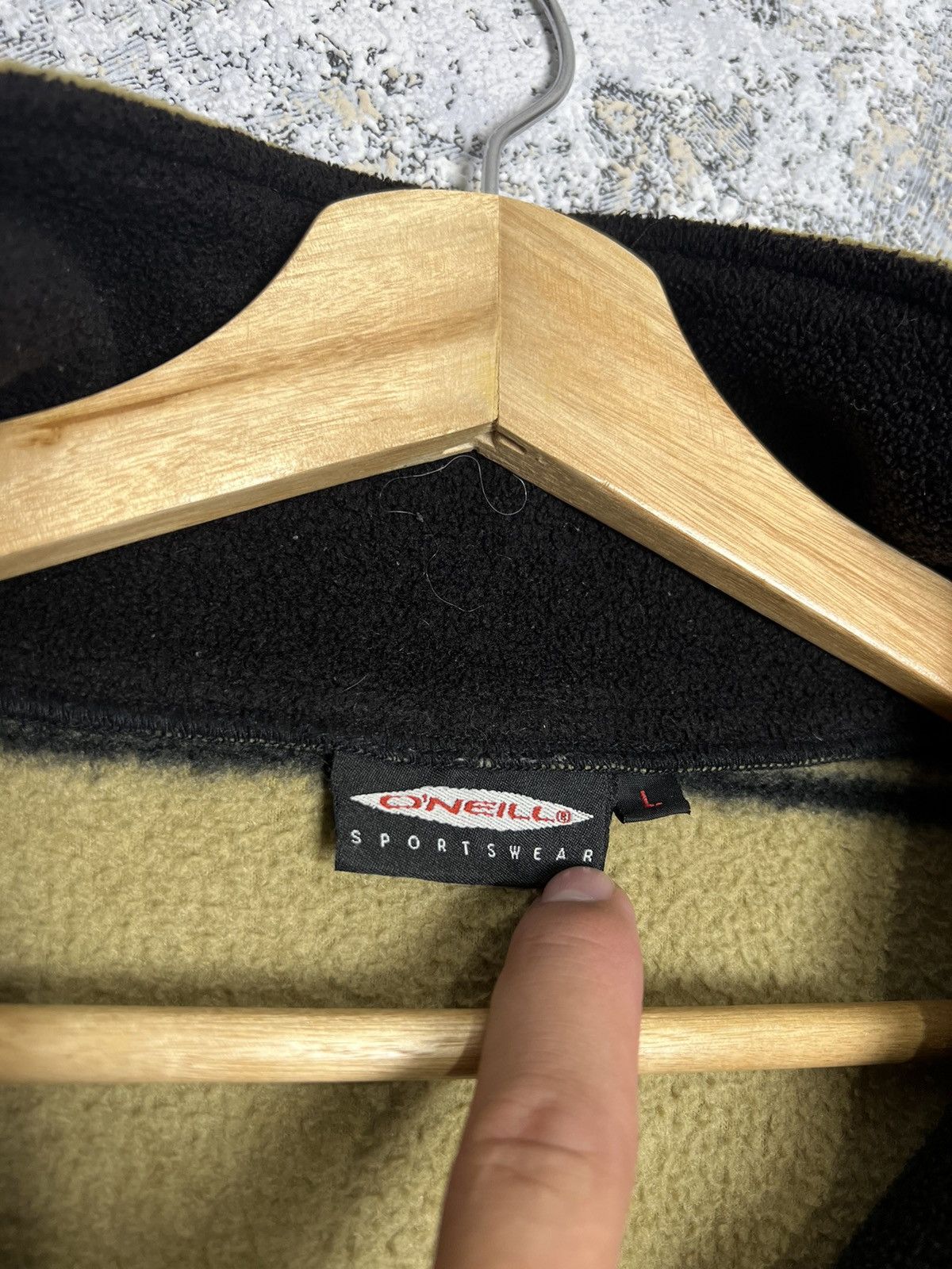 O'Neill × Vintage Vintage O’Neill Fleece Jacket 1/4 Zip Y2K Sweater Jacket Size US L / EU 52-54 / 3 - 5 Thumbnail