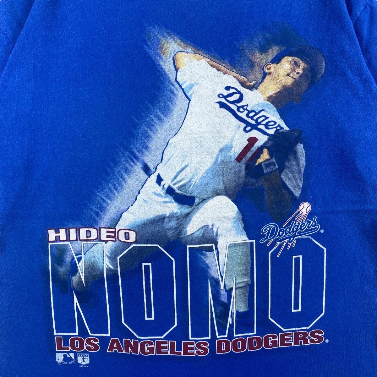 MLB × Vintage Vintage 90's HIDEO NOMO Los Angeles Dodgers Mlb Player Tee Size US L / EU 52-54 / 3 - 2 Thumbnail