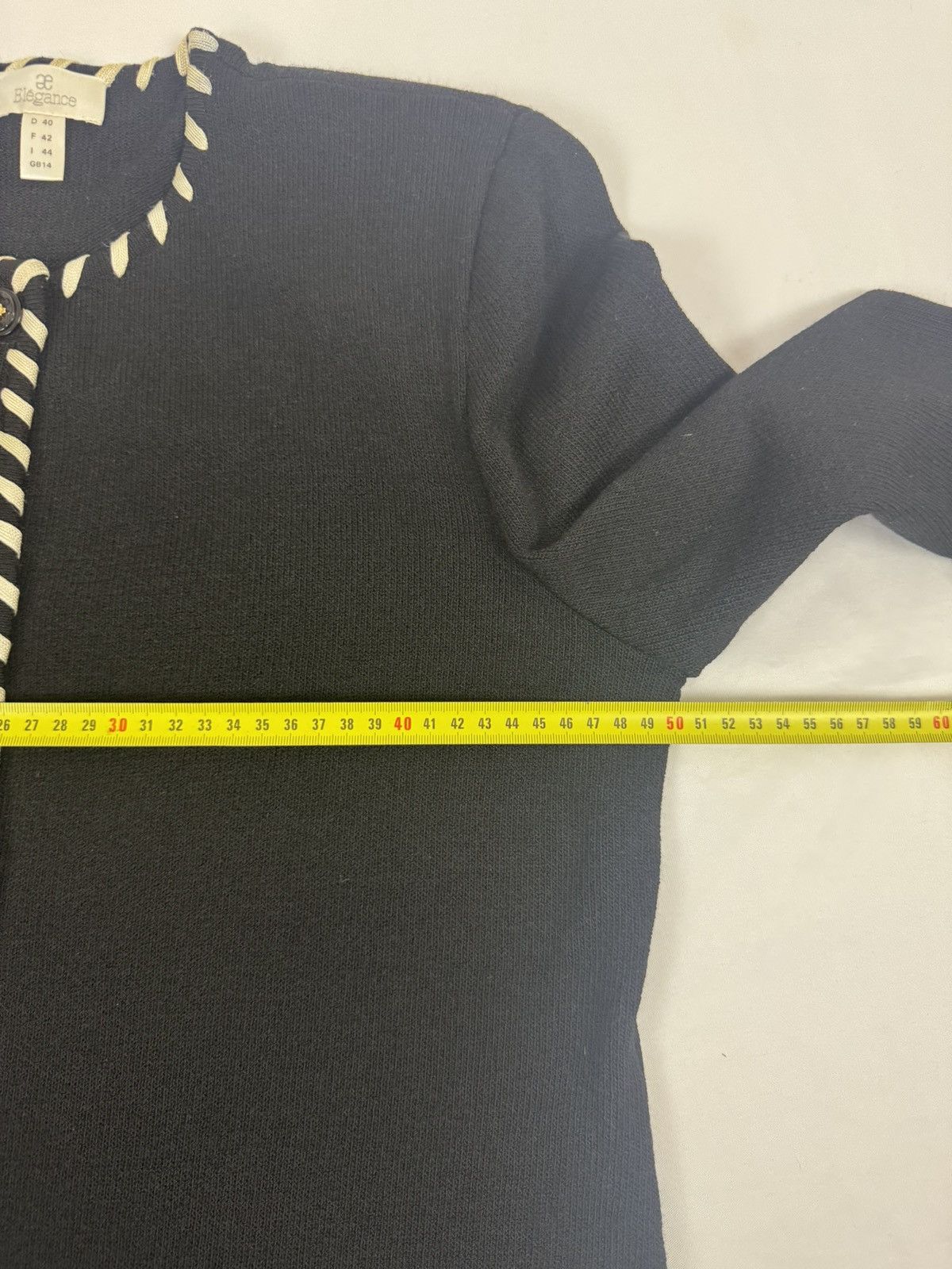 Other Elegance Paris vintage knit two-piece set with trim. Size L / US 10 / IT 46 - 12 Thumbnail
