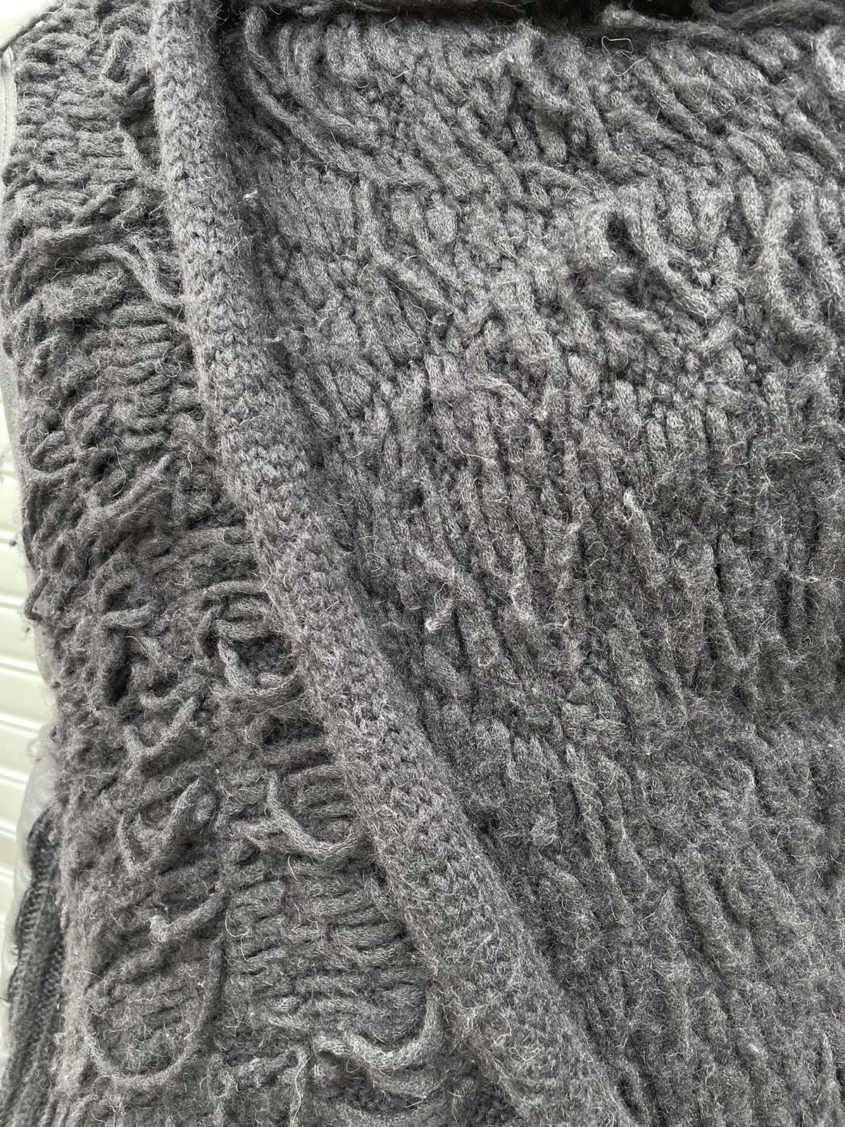 Isabel Benenato Isabel Benenato A/W 2011-2012 Cardigan Wool/Leather Size L / US 10 / IT 46 - 11 Thumbnail