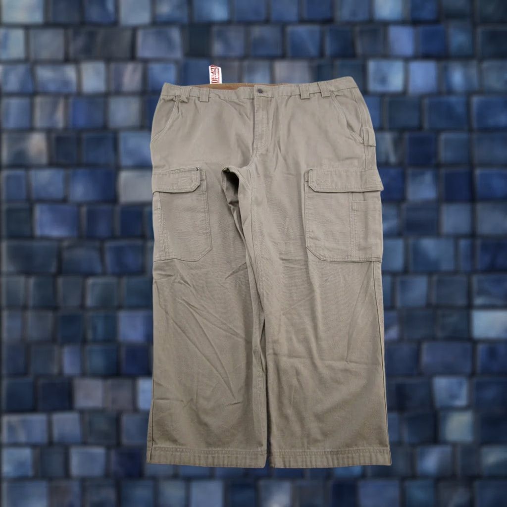 Vintage Duluth Cargo Pants Fire Hose Relaxed Fit Beige Regular 48x30 Men’s Work Pants 48in Straight Rise 10-12in Cotton Canvas Navy Brand Duluth Trading co. Size US 32 / EU 48 - 1 Thumbnail
