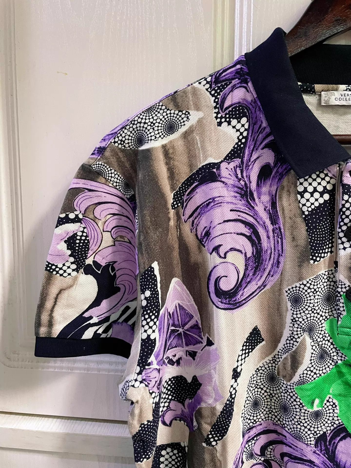 Versace Versace Floral Runway Limited 2XL Polo Shirt Size US XXL / EU 58 / 5 - 4 Thumbnail