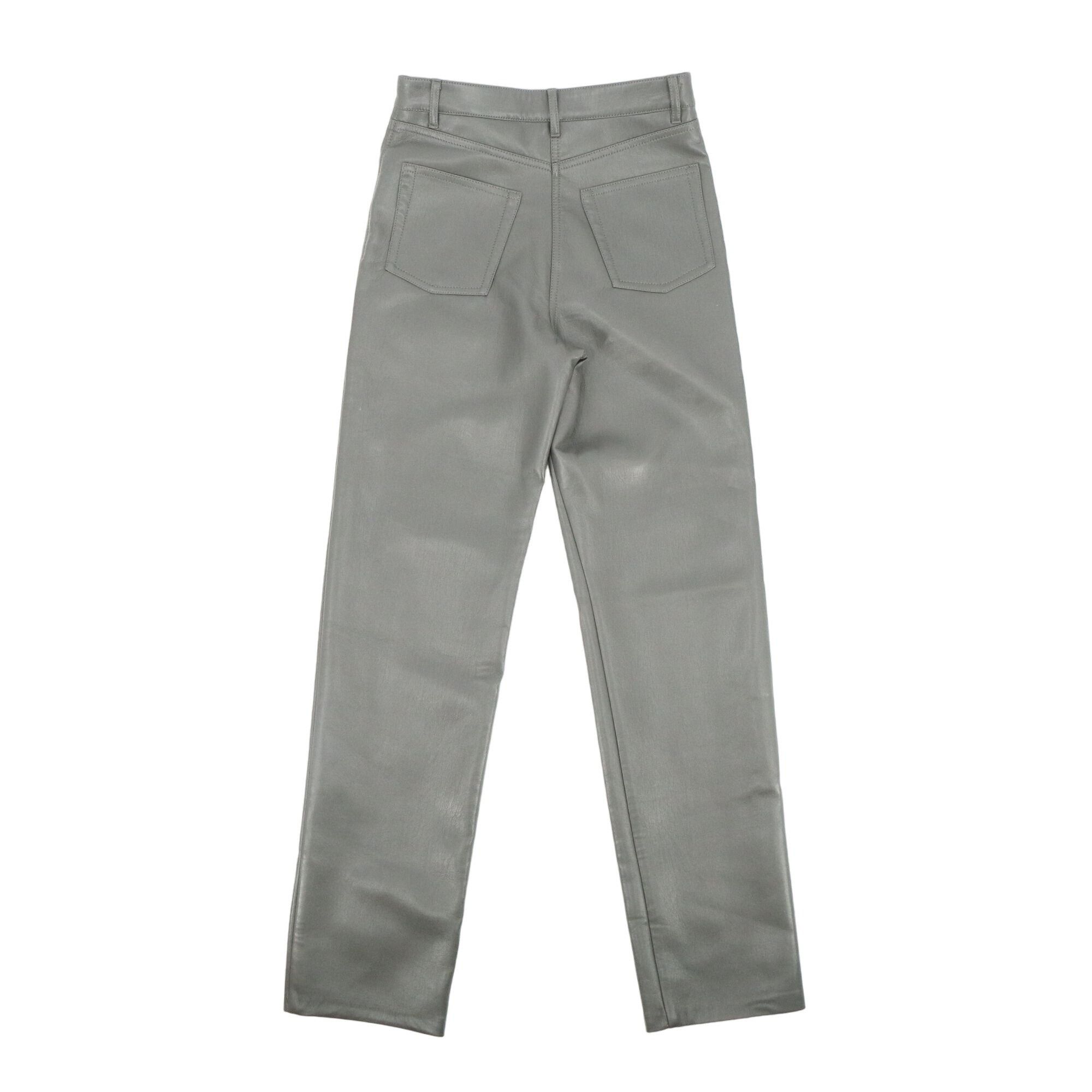 Other Aritzia Wilfred Melina High Waisted Vegan Leather Gray Pants Size 26" / US 2 / IT 38 - 7 Thumbnail