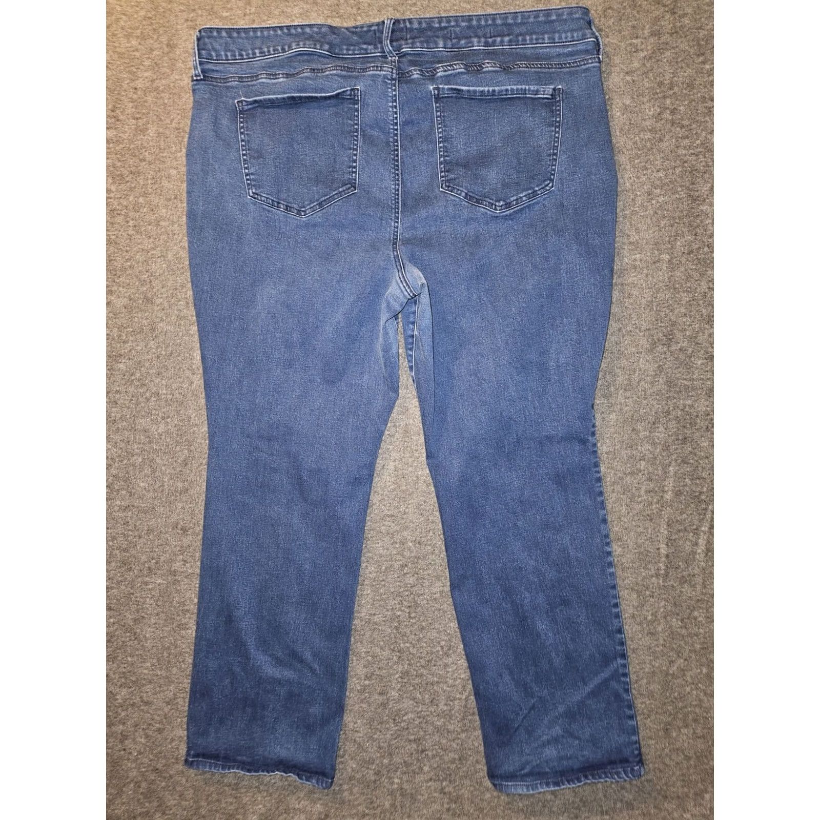 NYDJ NYDJ Marilyn Straight Women's 20WP High Rise Blue Denim Jeans City Preppy Slimming Stretch Pockets Logo Zipper Button 28in Inseam XS? Size ONE SIZE - 8 Thumbnail