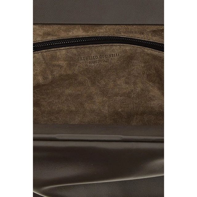Brunello Cucinelli BRUNELLO CUCINELLI $5100 Eclipse Rust Brown Leather Bag New Size ONE SIZE - 4 Thumbnail