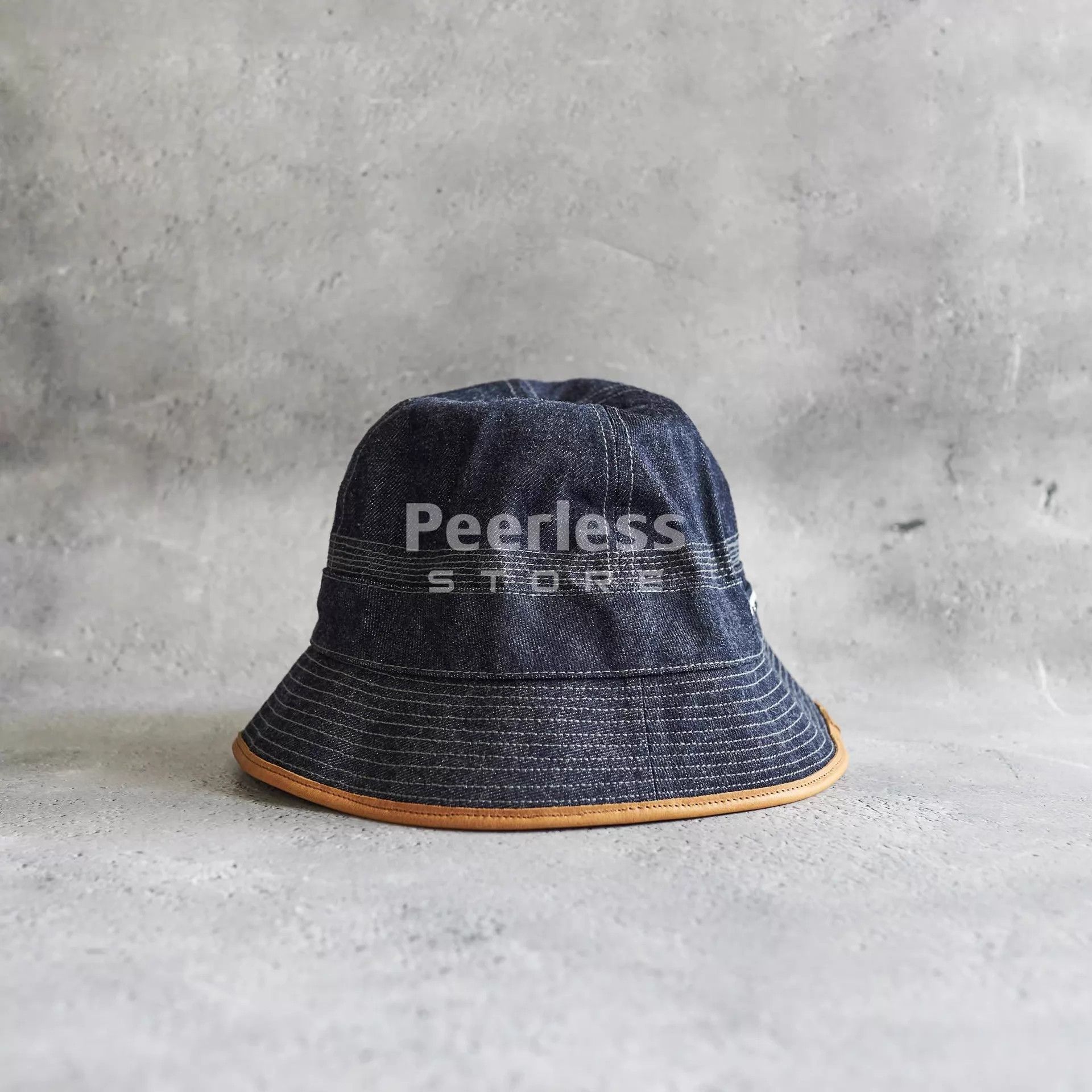 Other NICENESS Dye Cowhide Denim Fisherman 25aw Black M/Brown L Size ONE SIZE - 2 Thumbnail