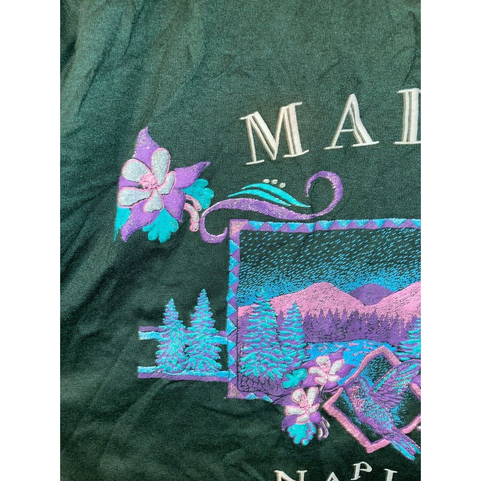 Jerzees Vintage Test Print Shirt Mount Rushmore Maine Naples Tee 90s Size US L / EU 52-54 / 3 - 11 Thumbnail