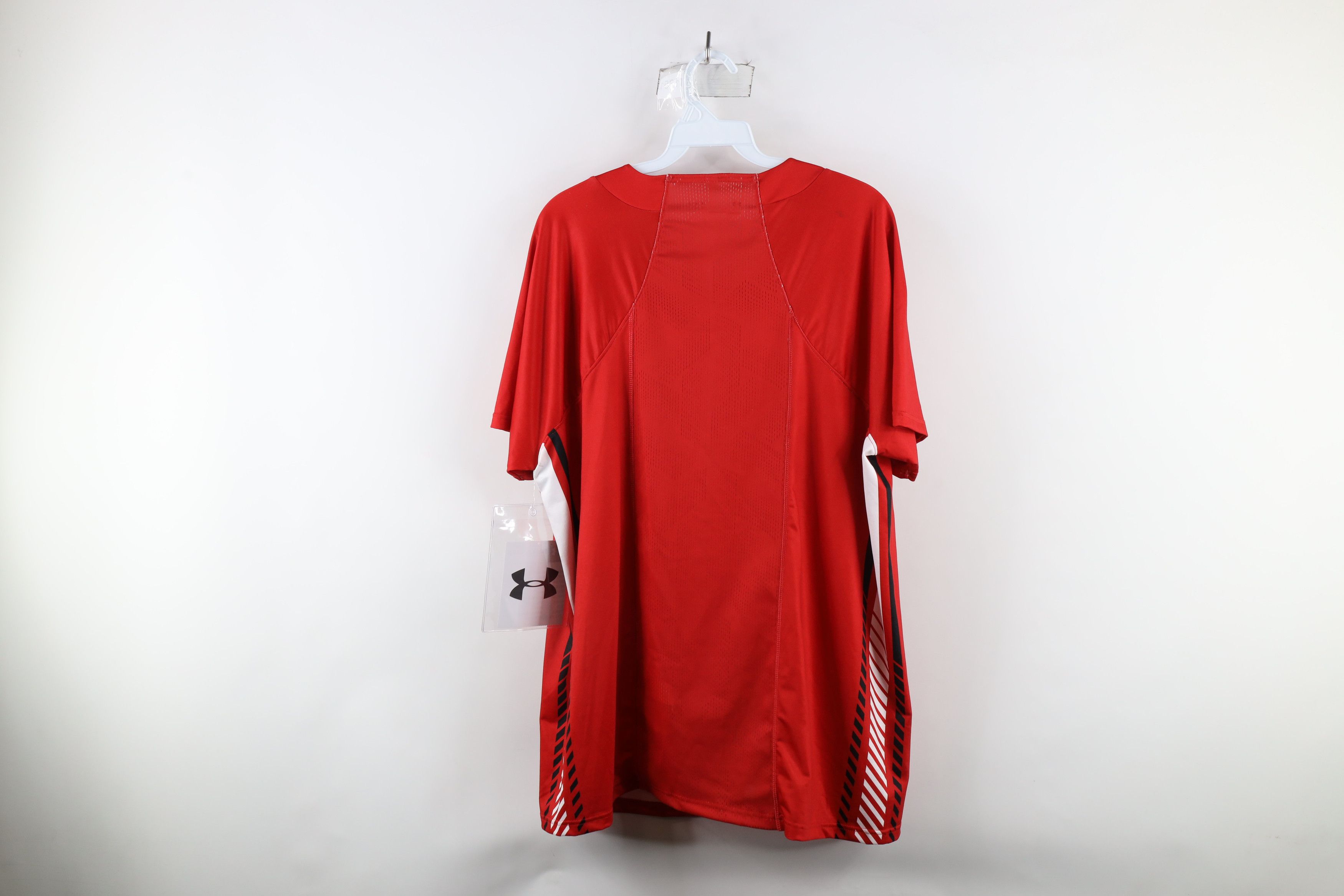 Under Armour × Vintage New Under Armour Texas Tech University Track Jersey T-Shirt Size US L / EU 52-54 / 3 - 13 Thumbnail