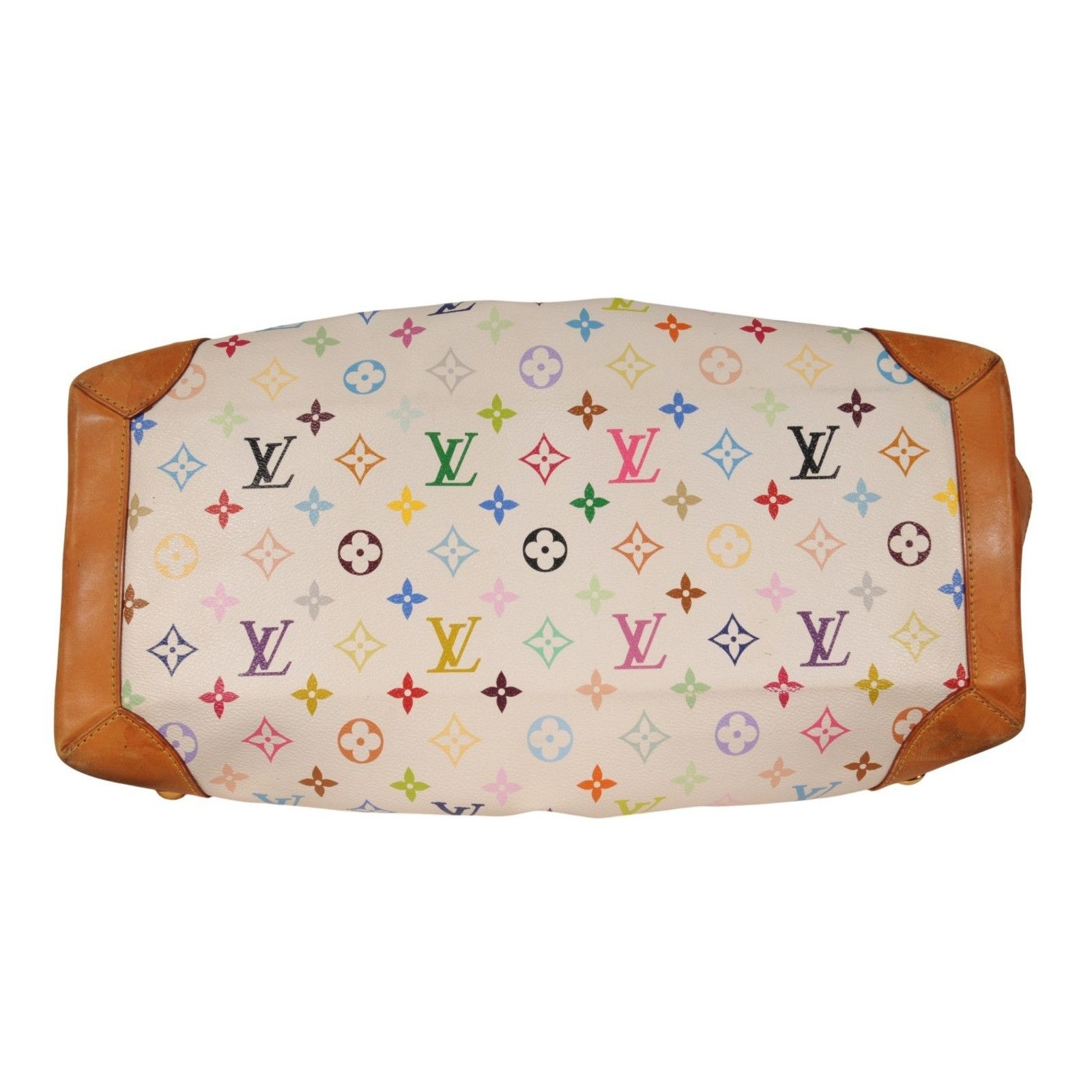 Louis Vuitton Ursula Shoulder Bag White Multicolor Takashi Murakami Size ONE SIZE - 8 Thumbnail