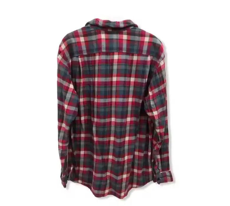 Flannel × Japanese Brand Japanese Brand Uniqlo Plaid Tartan Flannel Shirt 👕 Size US XL / EU 56 / 4 - 4 Thumbnail