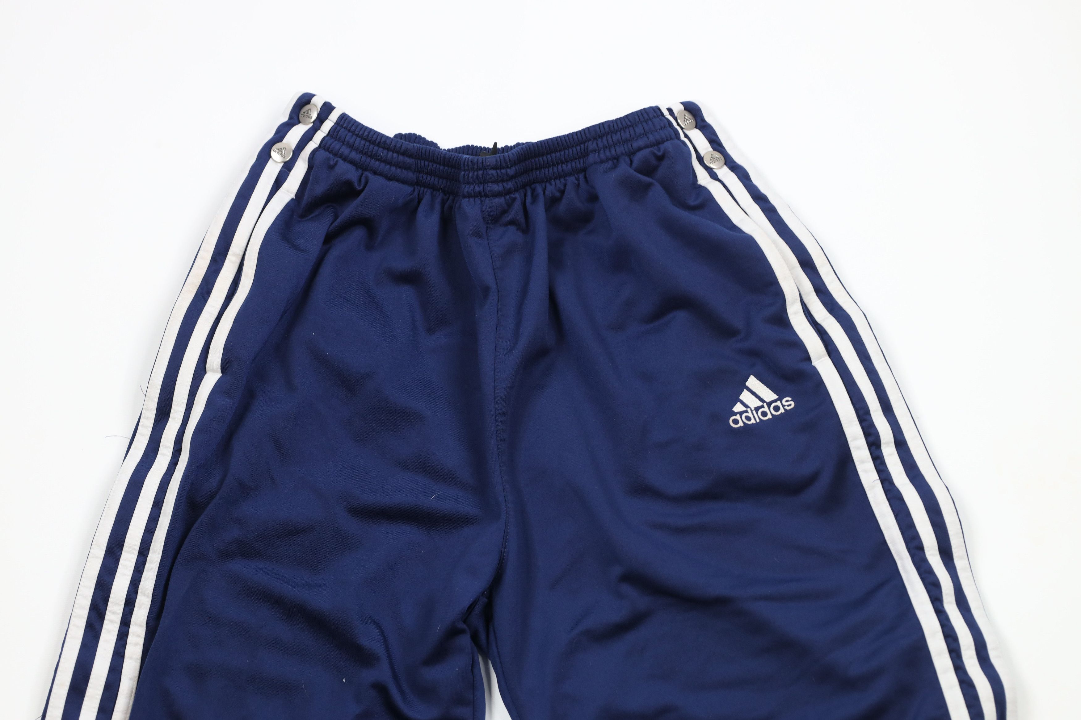 Adidas × Vintage Vintage 90s Adidas Spell Out Striped Tearaway Sweatpants Size US 32 / EU 48 - 2 Thumbnail
