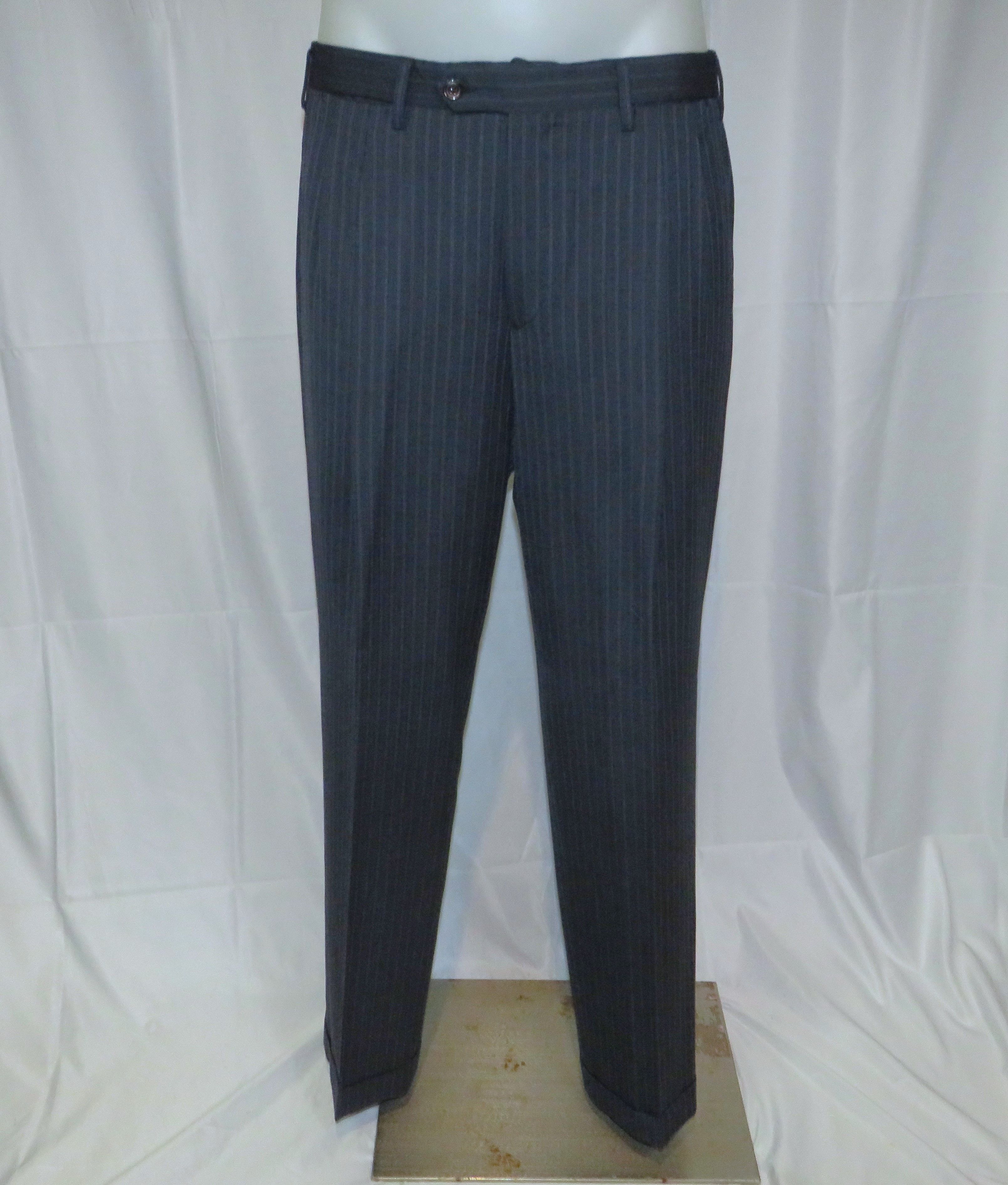 Other Marcello Vero x D’avenza Cashmere Blue Stripe Suit 43R Size 42R - 14 Thumbnail