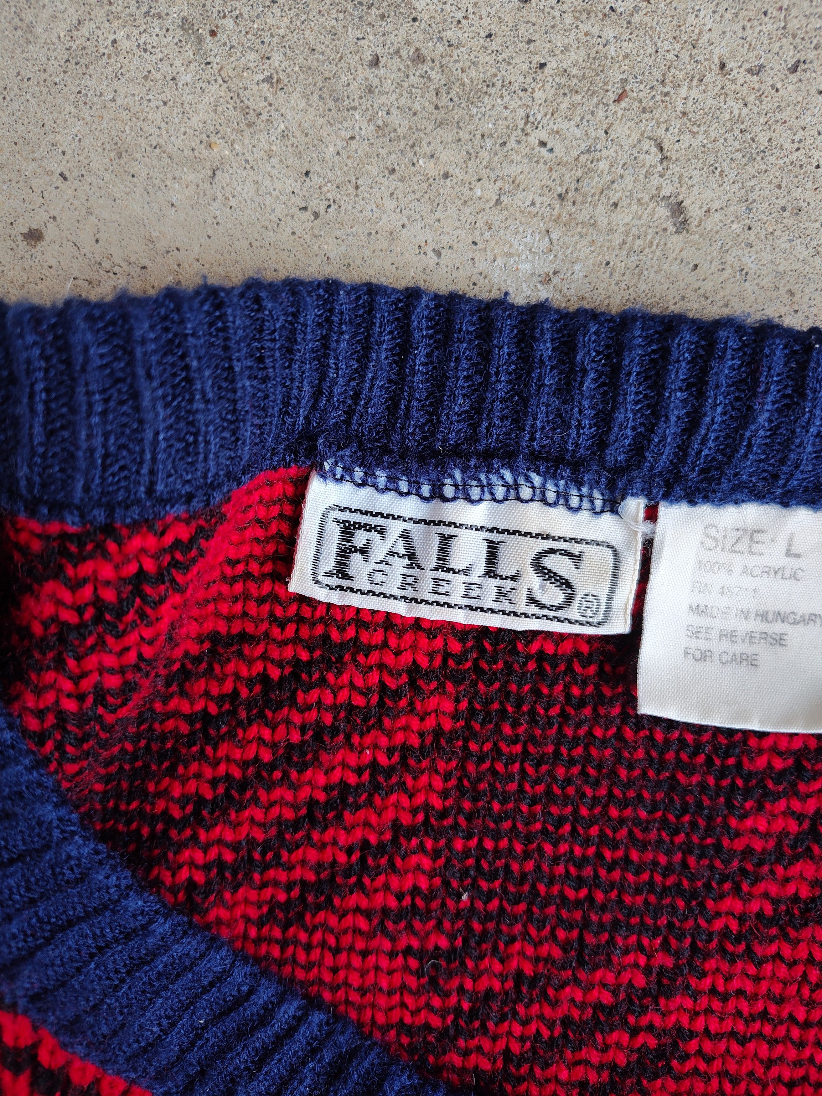 Vintage Vintage 90s Fair Isle Christmas Sweater Falls Creek Large Size US L / EU 52-54 / 3 - 5 Thumbnail