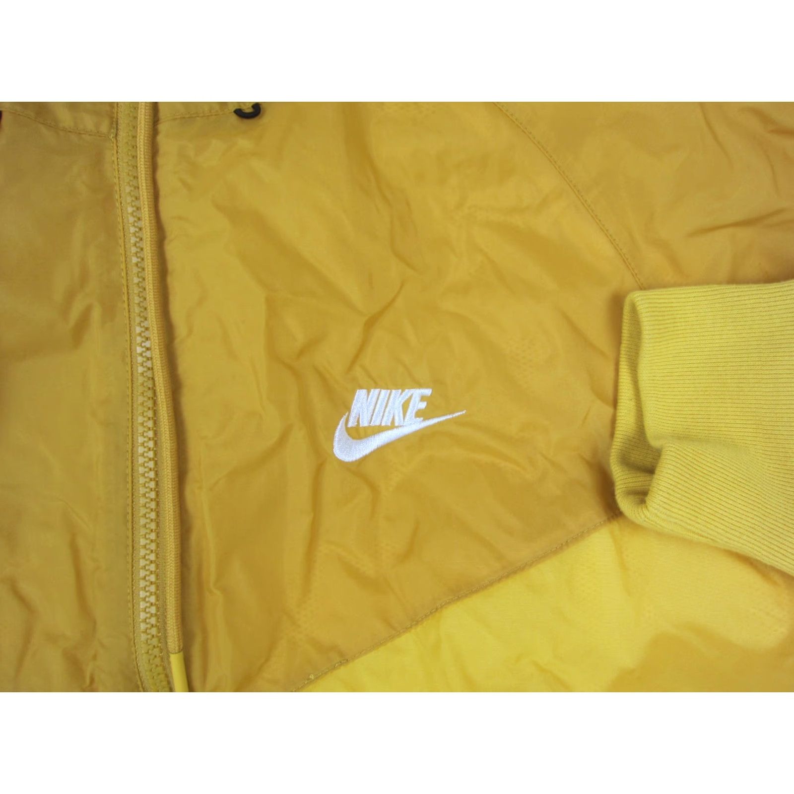 Nike Nike Windrunner Jacket Mens L Yellow Windbreaker Full Zip Hooded Outdoors Size US L / EU 52-54 / 3 - 3 Thumbnail