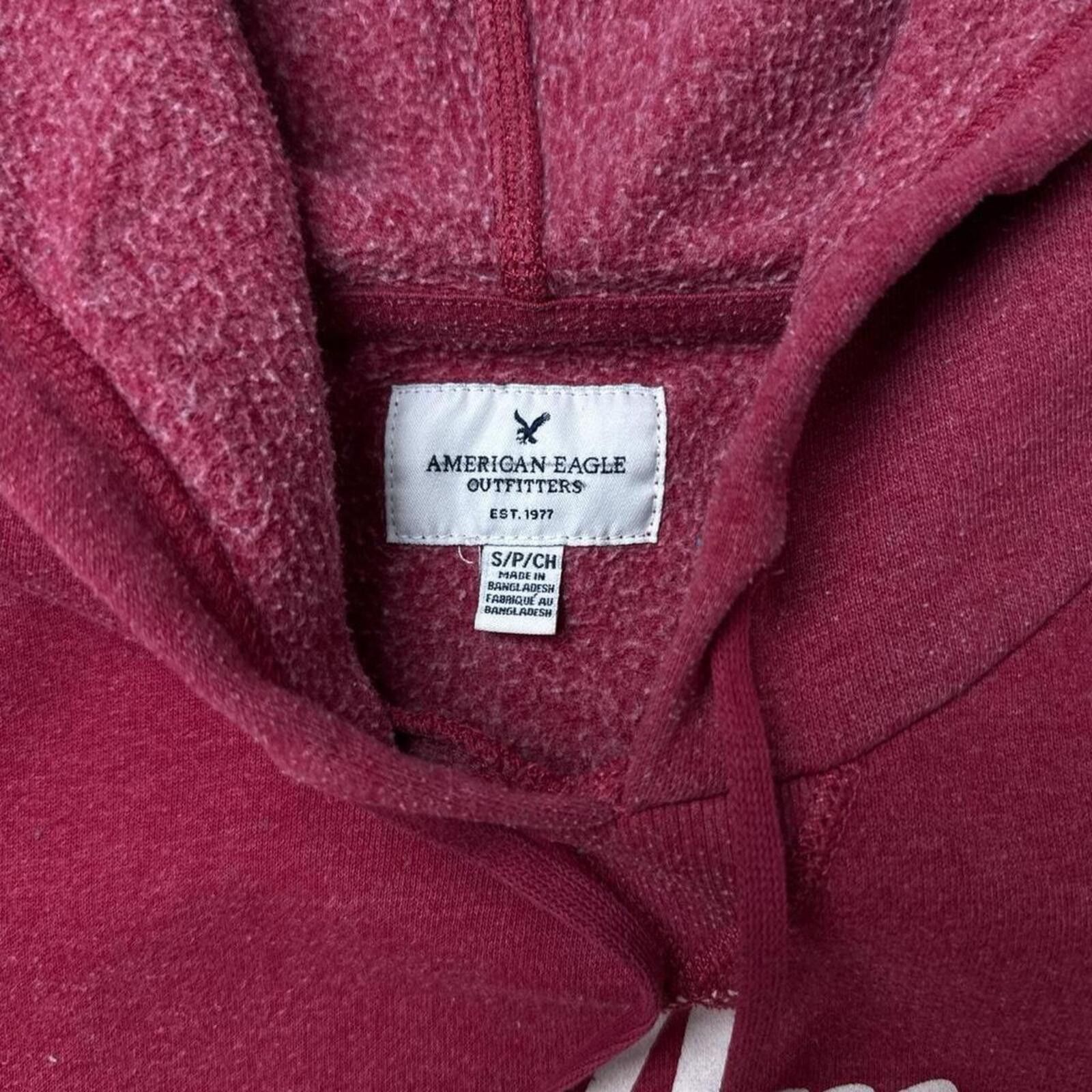 American Eagle Outfitters Y2K American Eagle 00s Vintage Red Hoodie Jacket Size S / US 4 / IT 40 - 4 Thumbnail