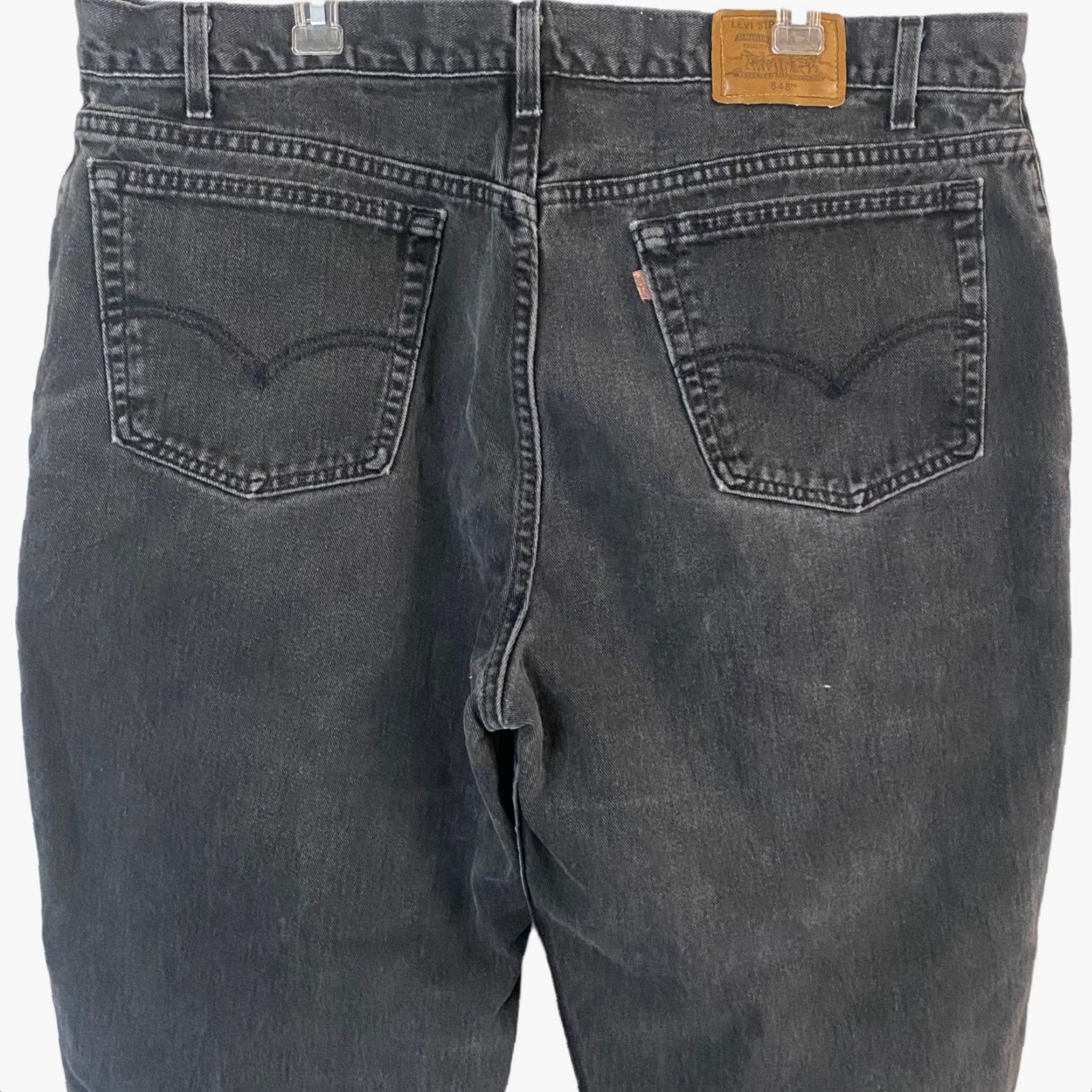 Levi's VINTAGE Levi's 545 Denim Jeans Loose Fit Black Mens 44 X 30 USA Jeans Mens Black Levi's 545 90s 2000s Tapered 5-Pocket Design Size US 44 / EU 60 - 6 Thumbnail