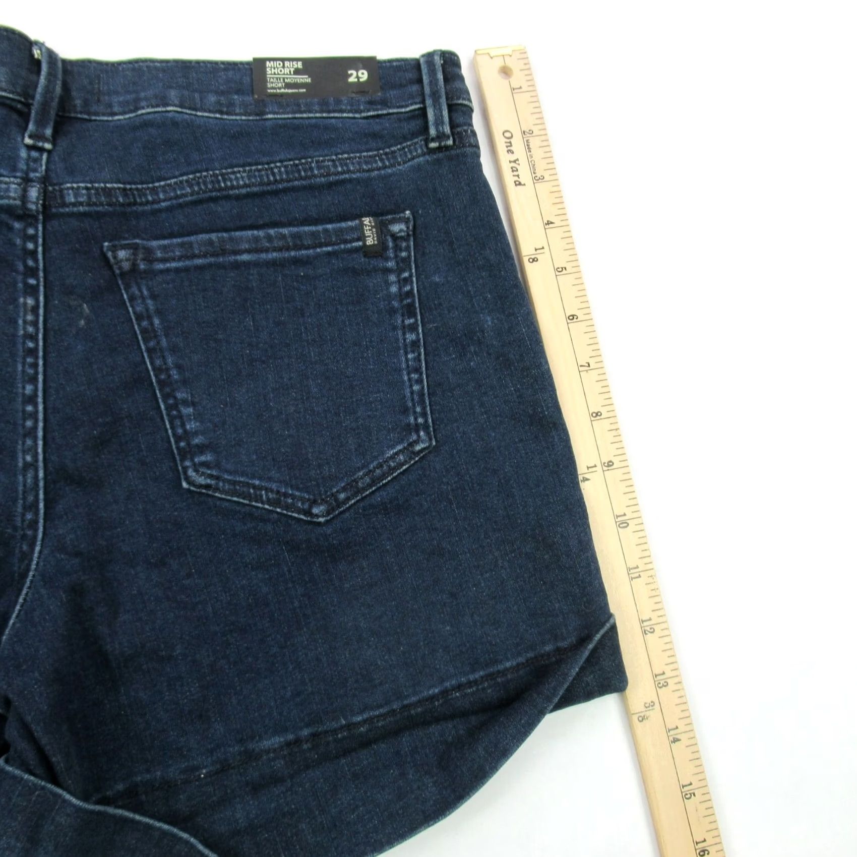 Denime Buffalo Shorts Womens 29 Denim Mid Rise Short Blue Casual Pockets Outdoors Size 29" - 7 Thumbnail