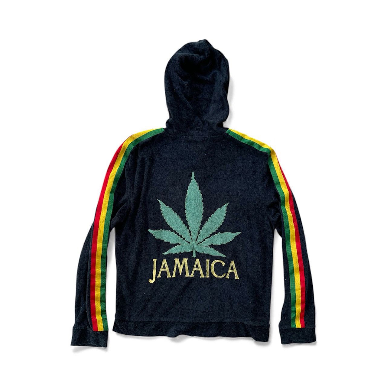 Japanese Brand 🔥RARE🔥 JAMAICA MARIJUANA LOGO SWEATER HOODED Size US S / EU 44-46 / 1 - 2 Thumbnail