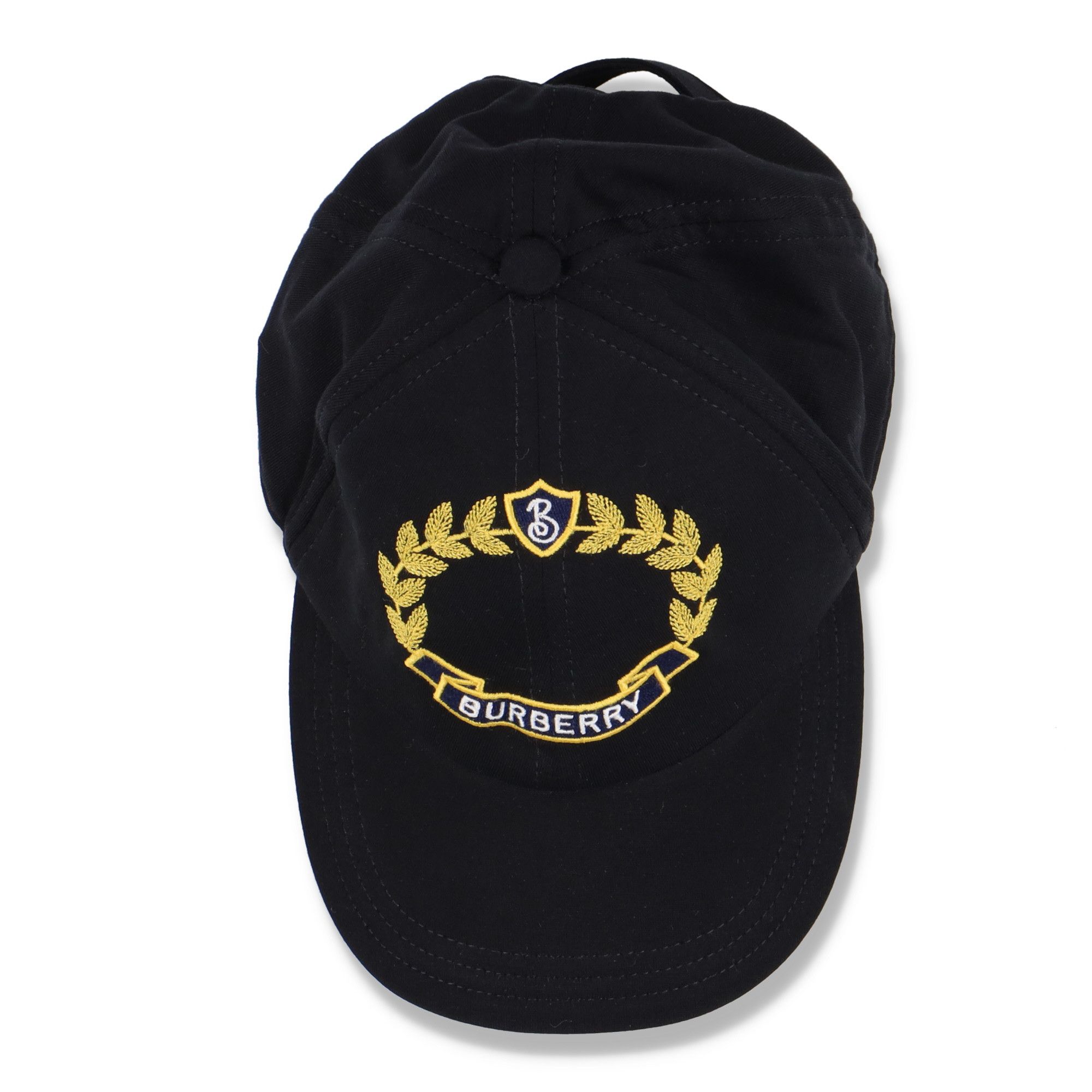 Burberry black Embroidered Crest Logo Cap Size ONE SIZE - 6 Thumbnail