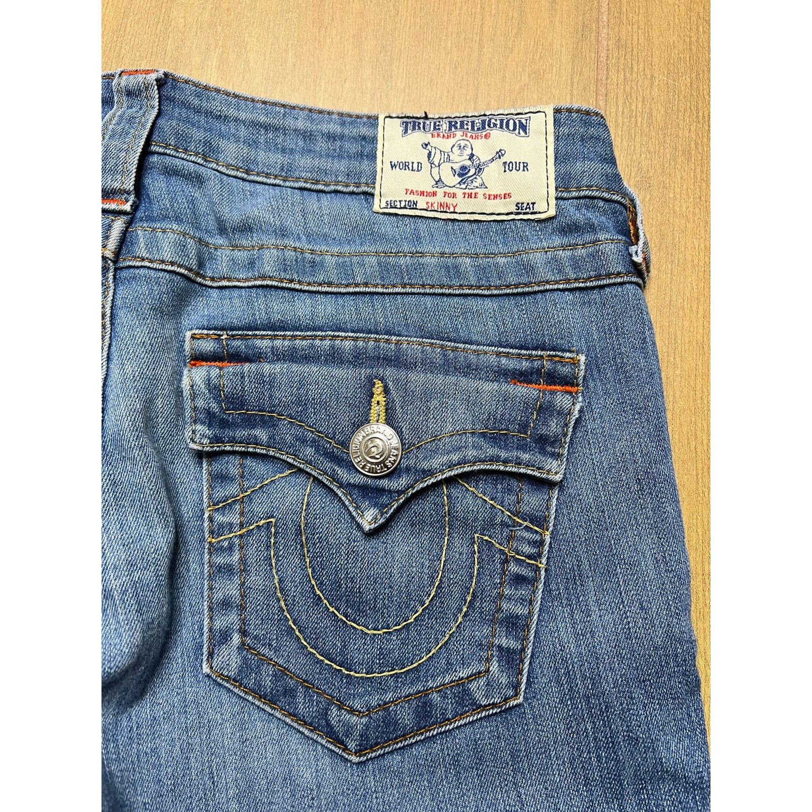True Religion Y2K True Religion Womens Skinny Low Rise Jeans Sz 27 Size 27" / US 4 / IT 40 - 11 Thumbnail