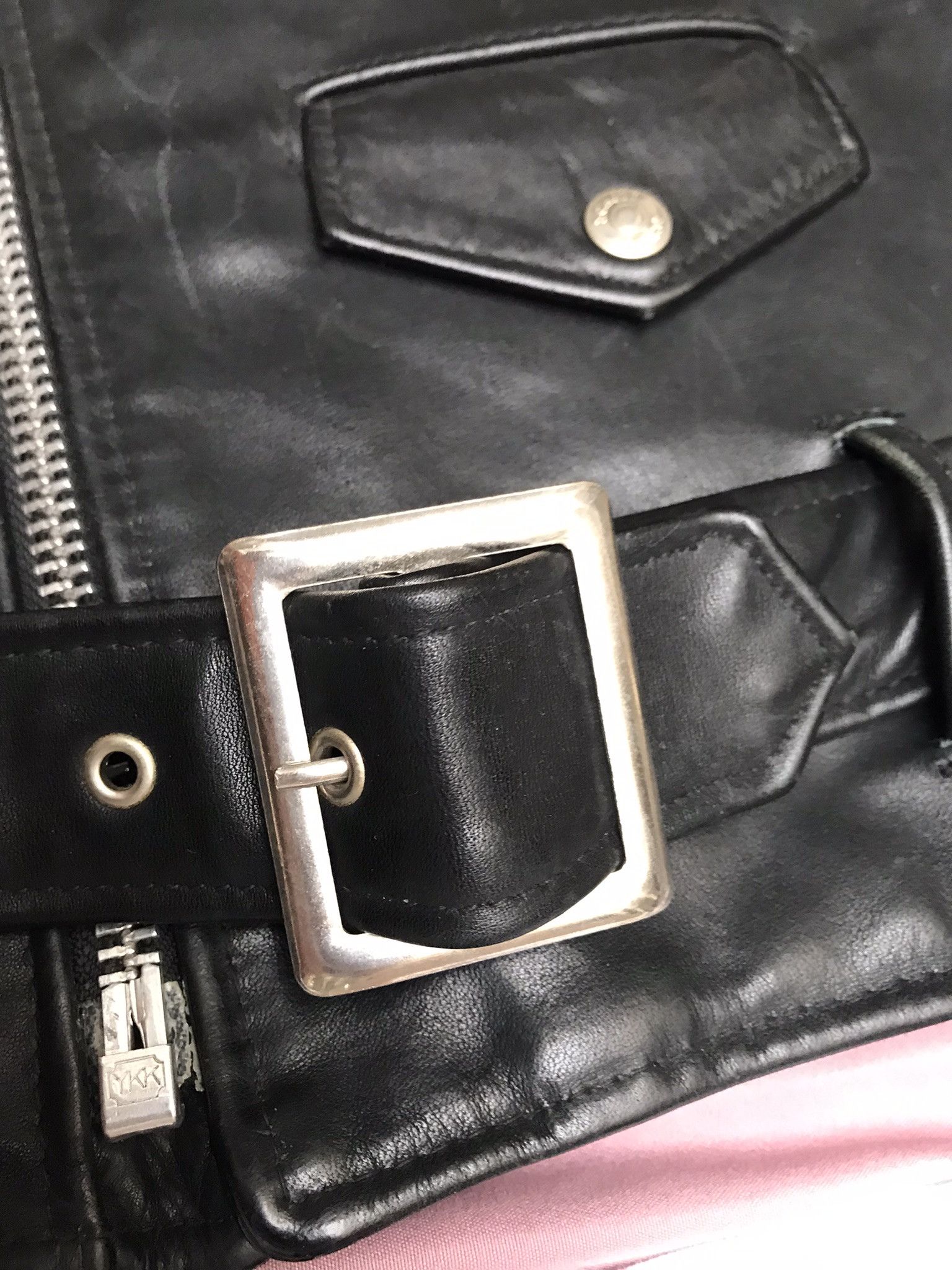 Schott SCHOTT NYC made in USA black leather perfecto nwot condition Size US S / EU 44-46 / 1 - 7 Thumbnail