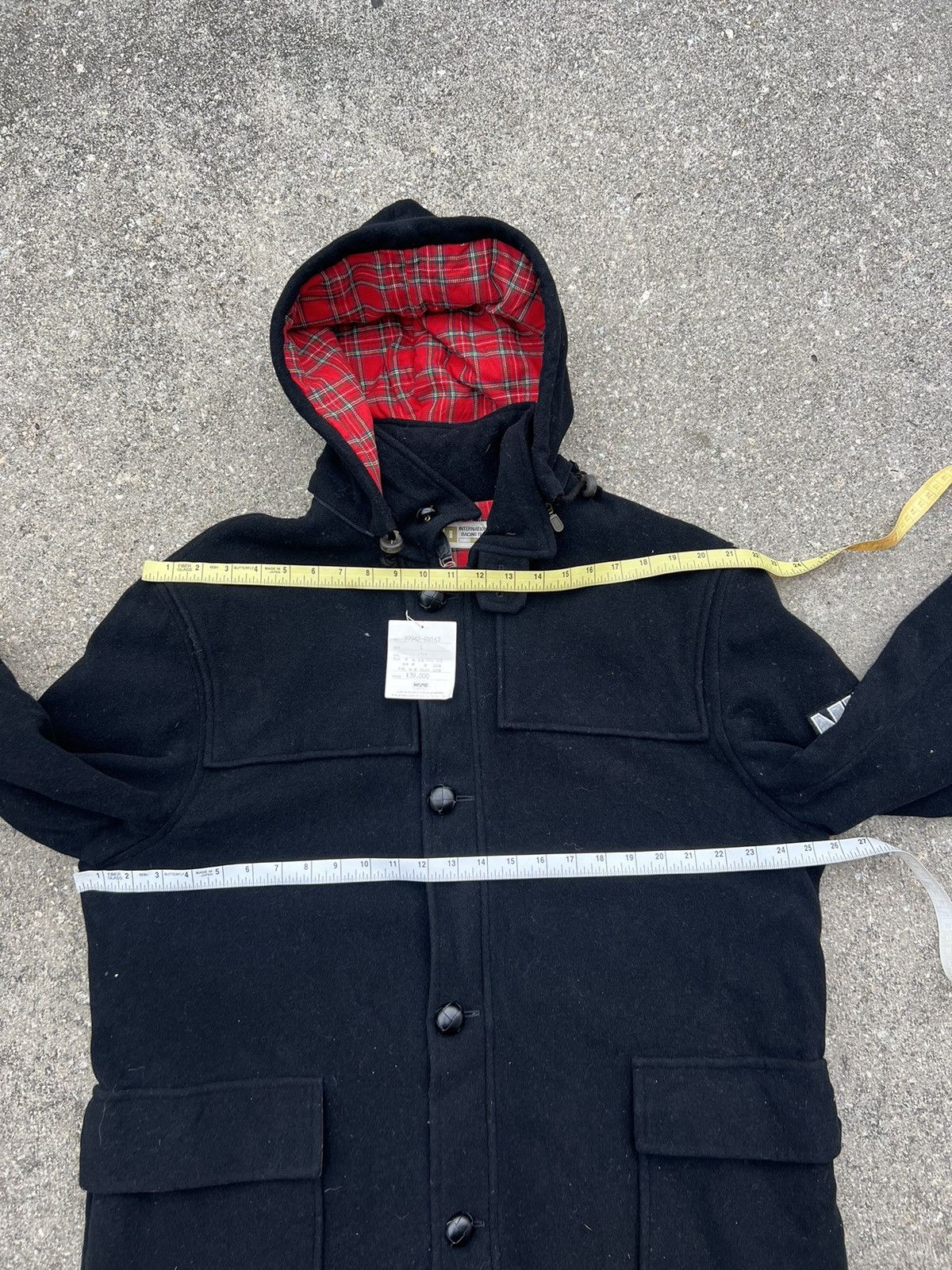 Japanese Brand VTG 90s NISMO International Racing Black Wool Duffel Jacket Size US L / EU 52-54 / 3 - 19 Thumbnail