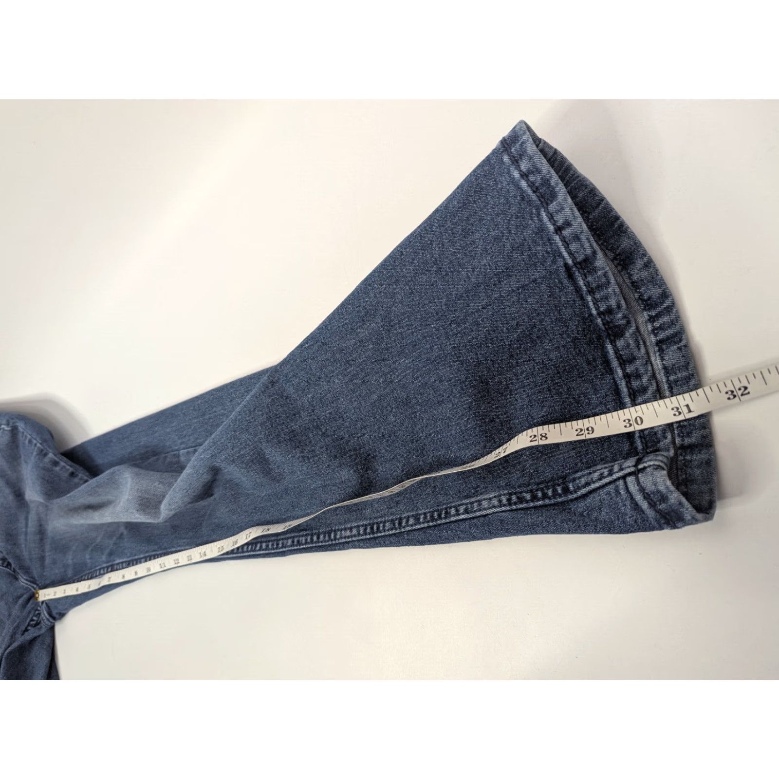 Vintage Shyanne Jeans Bootcut Denim 30 Women Blue Mid Basic 5-Pocket Stretch Comfort Logo Rhinestone Zipper Button Size 30" / US 8 / IT 44 - 6 Thumbnail