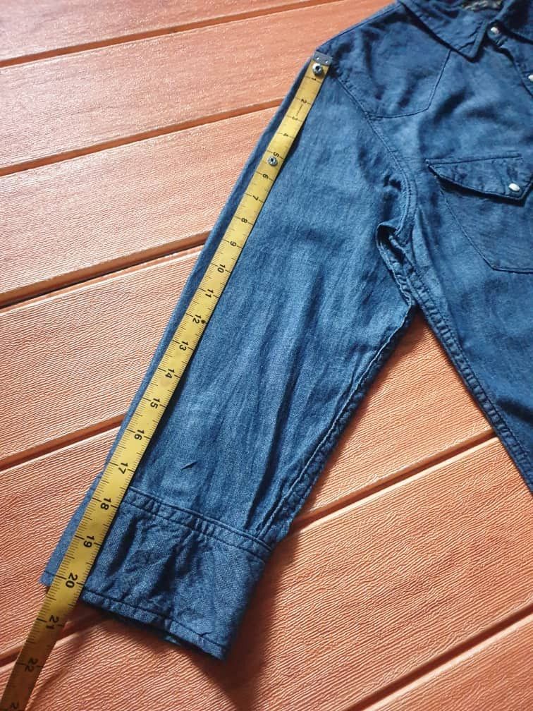 Japanese Brand 💥3 quater Nano univ blue western shirt Size US M / EU 48-50 / 2 - 9 Thumbnail