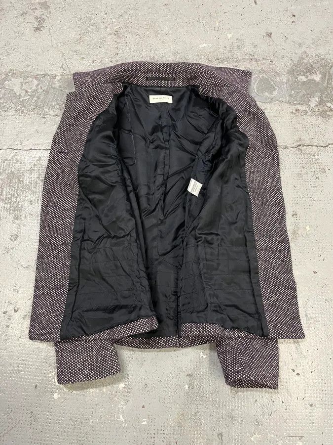 Dries Van Noten 2000s Dries Van Noten Purple Wool Blazer Jacket Size S / US 4 / IT 40 - 8 Thumbnail