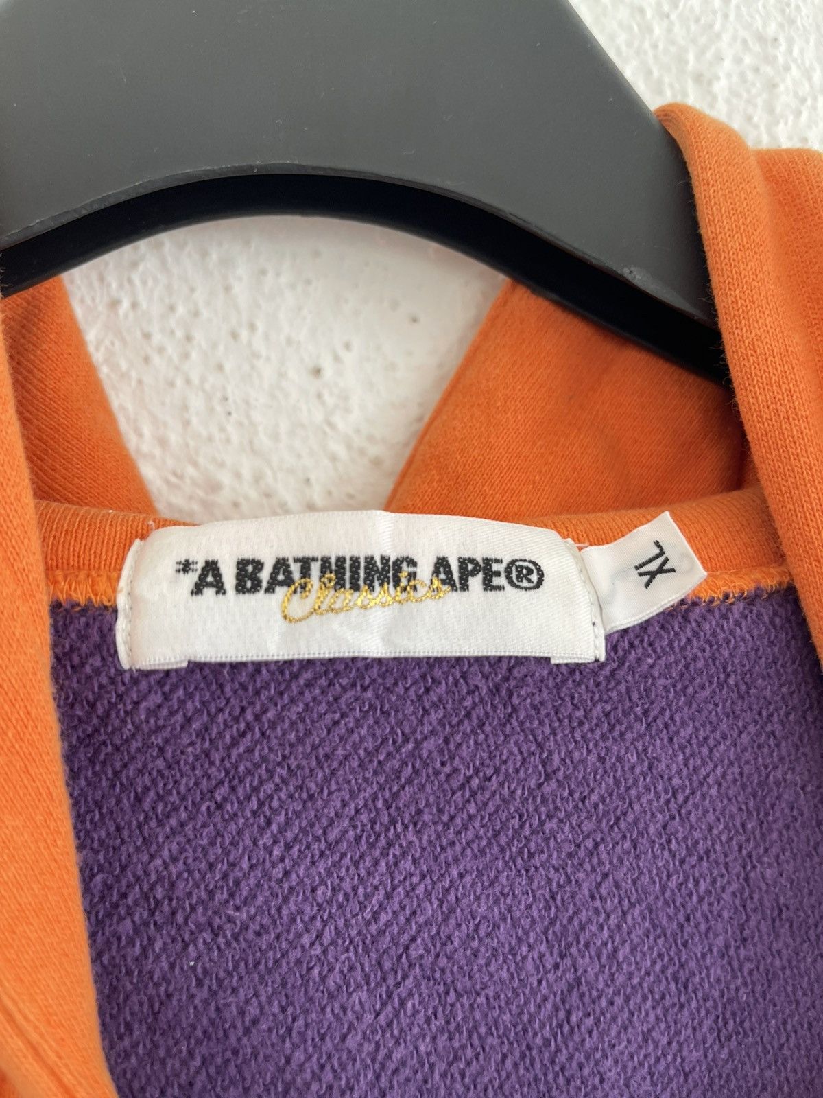 Bape OG Bape Spellout Logo Multicolor Zip Hoodie Purple Size US XL / EU 56 / 4 - 10 Thumbnail