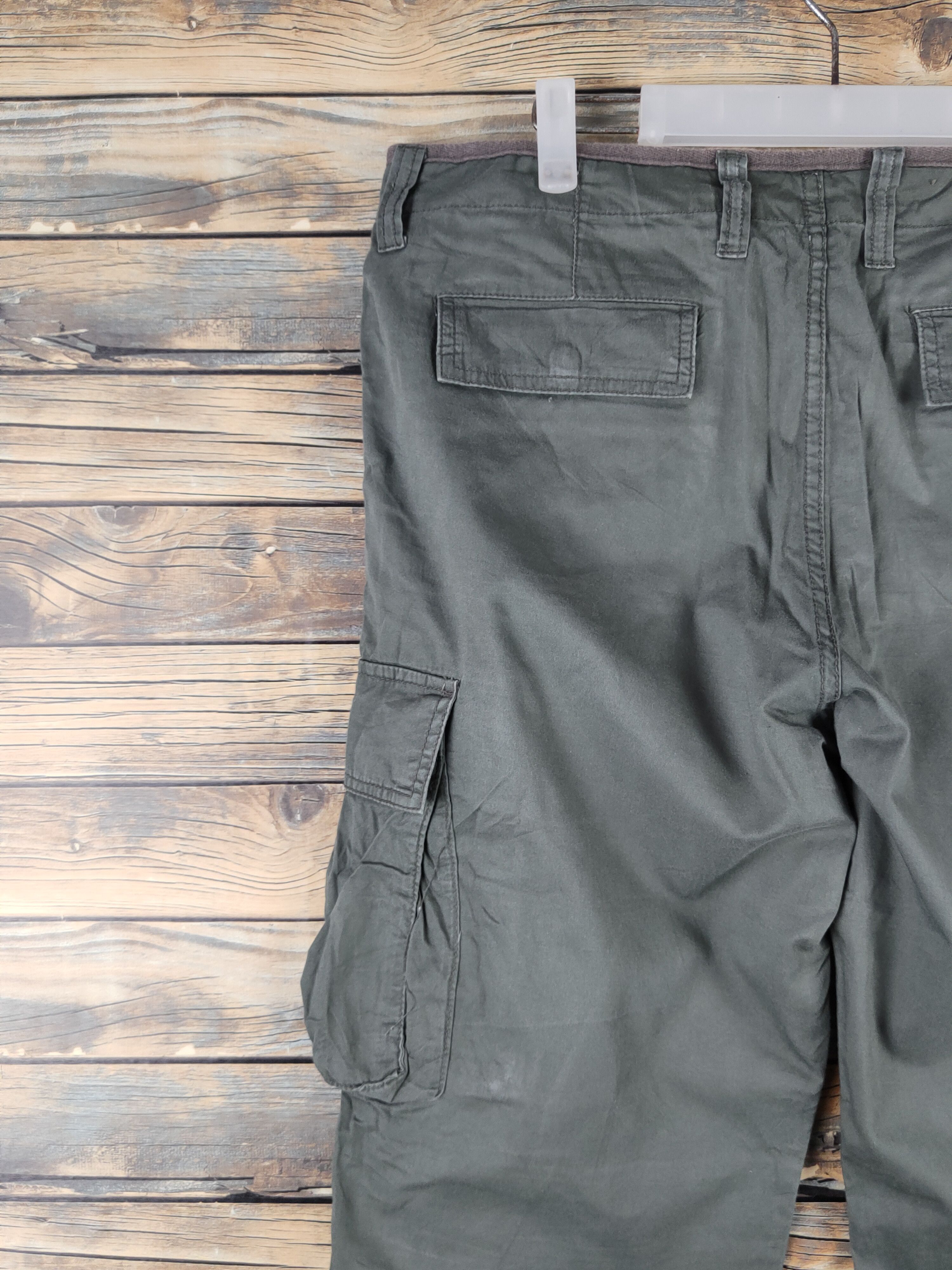Japanese Brand DL TKMixpice Green Multipocket Tactical Cargo Pants #1132 Size US 34 / EU 50 - 8 Thumbnail