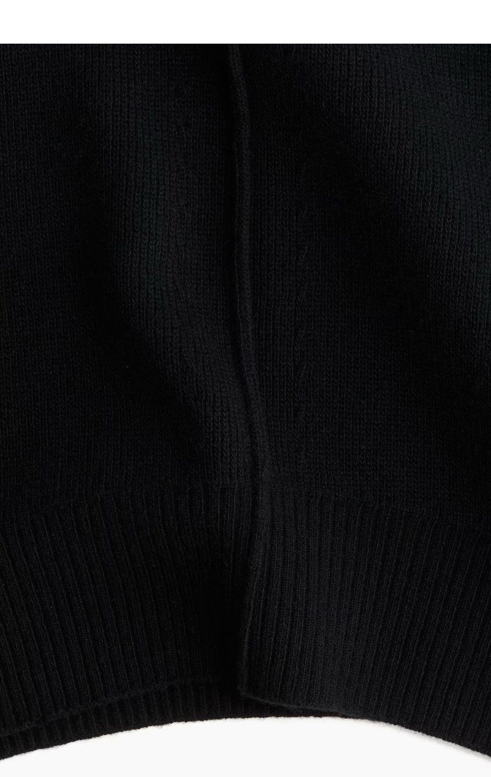 H&M H&M Collection Black Slouchy Wool Sweater Size M / US 6-8 / IT 42-44 - 4 Thumbnail