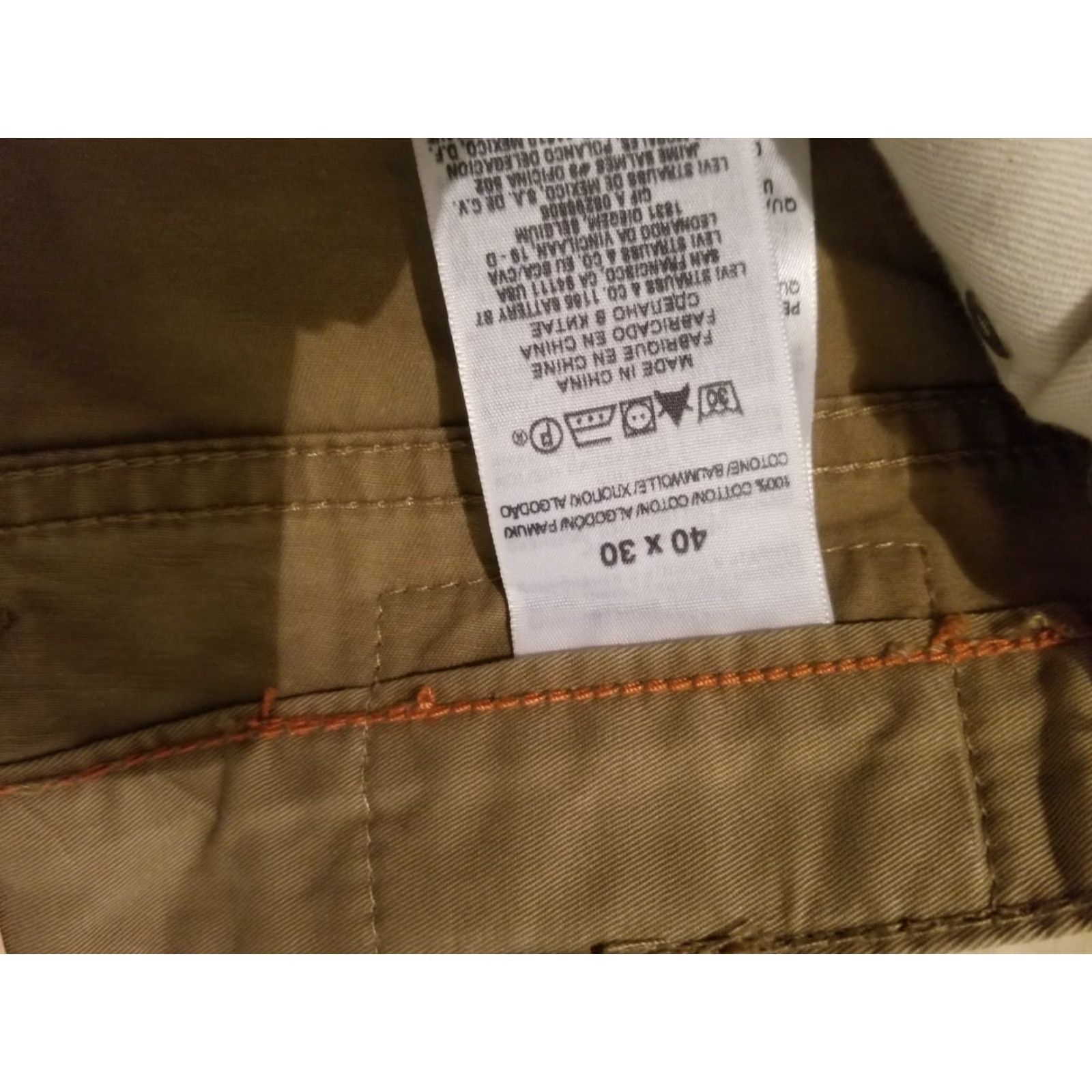 Levi's Levi's Jeans Dockers Khaki Cotton Straight 40x30 Beige Men Classic Pants Trousers Slack Officially Regular/40x30 Size US 40 / EU 56 - 6 Thumbnail