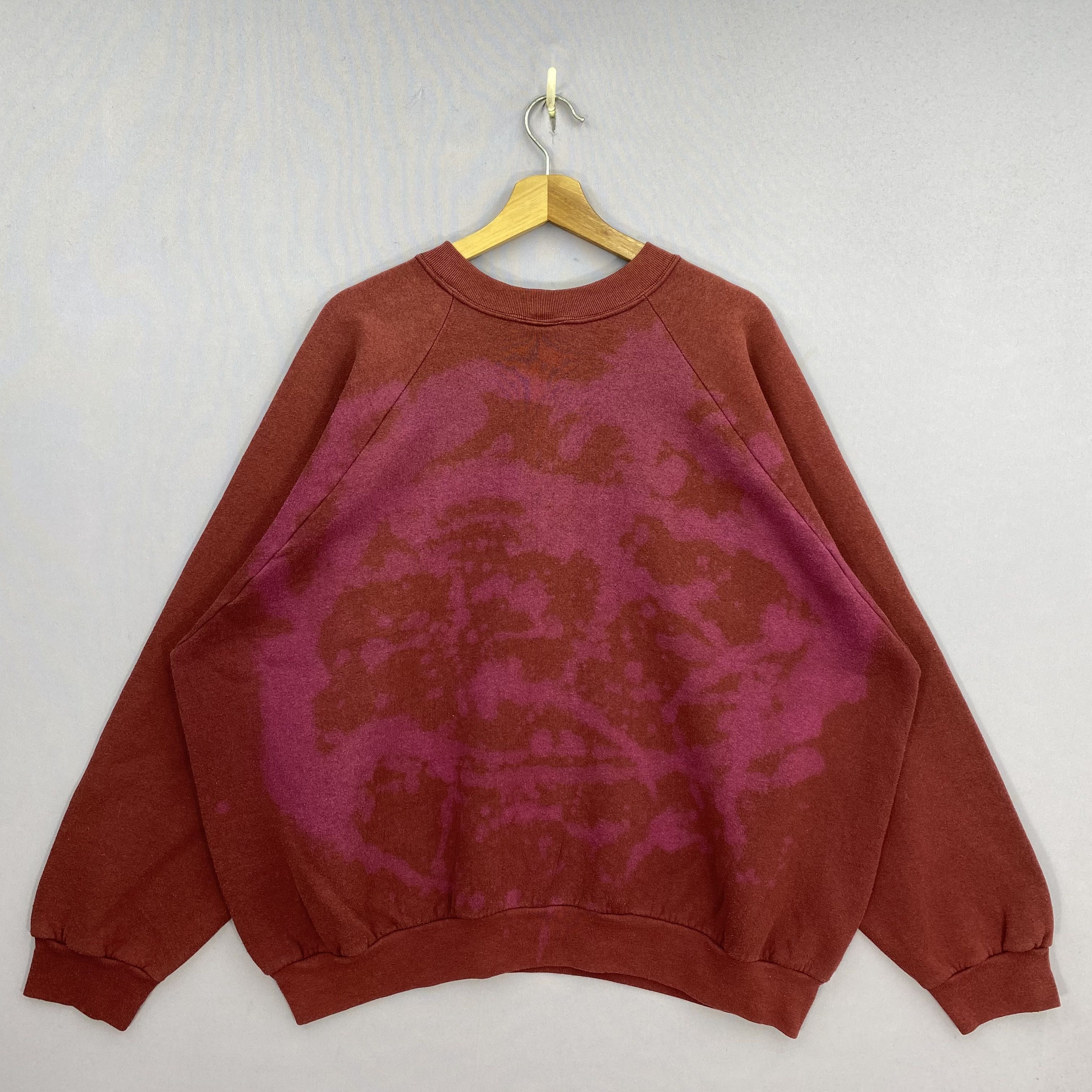 Vintage Vintage 90s Bleached Fruit Of The Loom Pullover Sweatshirt Size US XXL / EU 58 / 5 - 2 Thumbnail
