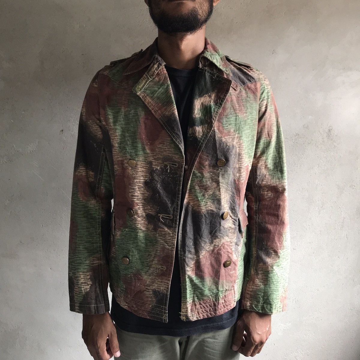 Lee × Vintage Vintage LEE SAMMLER double breasted camo jacket Size S / US 4 / IT 40 - 9 Thumbnail