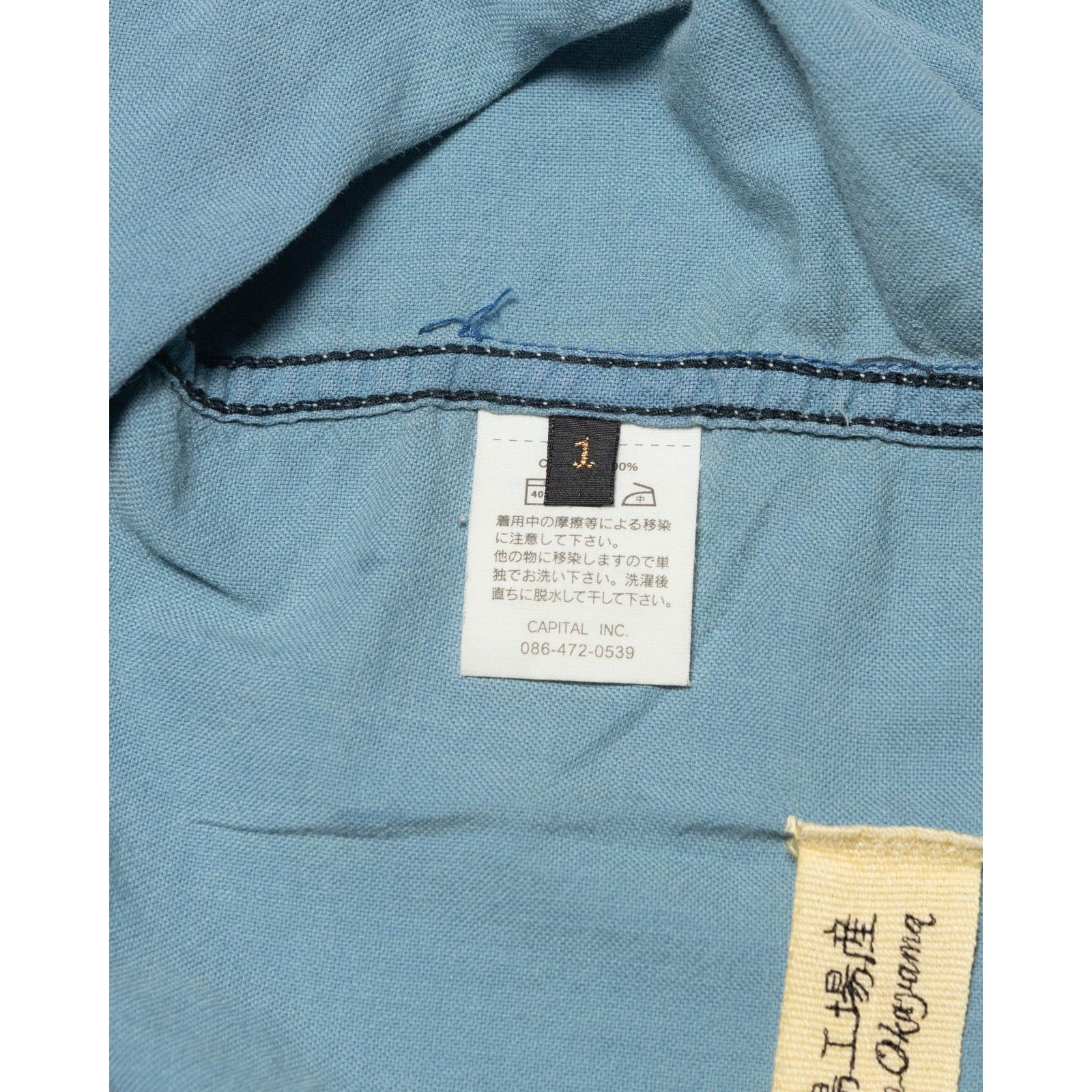 Kapital Kapital Japan Blue Denim Button Up shirt Size US S / EU 44-46 / 1 - 7 Thumbnail