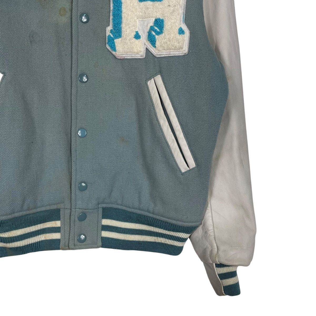 Hysteric Glamour Vtg Hysteric Glamour Leather Varsity Jacket Size US M / EU 48-50 / 2 - 6 Thumbnail