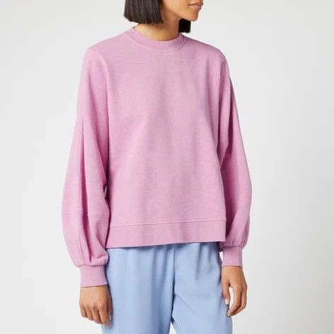 Ganni Ganni Women's Isoli Sweatshirt - Moonlight Mauve Size S / US 4 / IT 40 - 1 Thumbnail